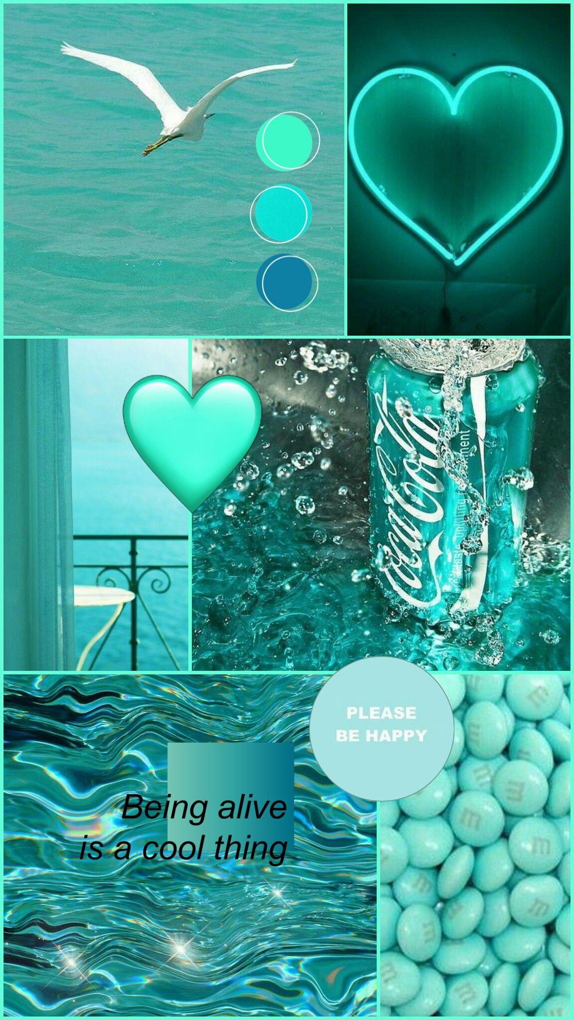 1152x2048 Aesthetic Wallpaper Teal