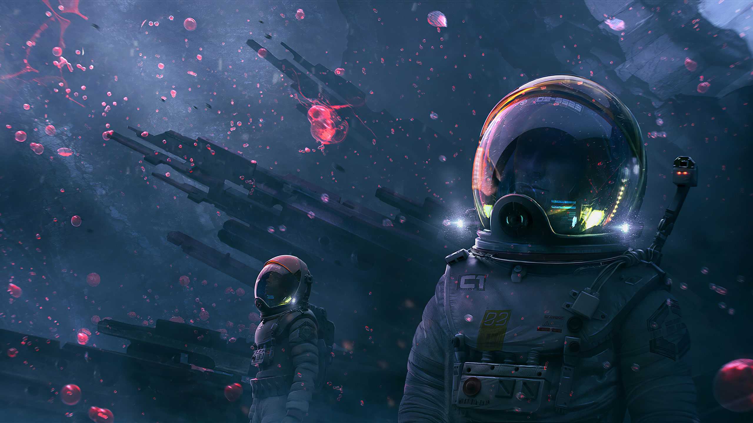 2560x1440 Astronaut Wallpaper