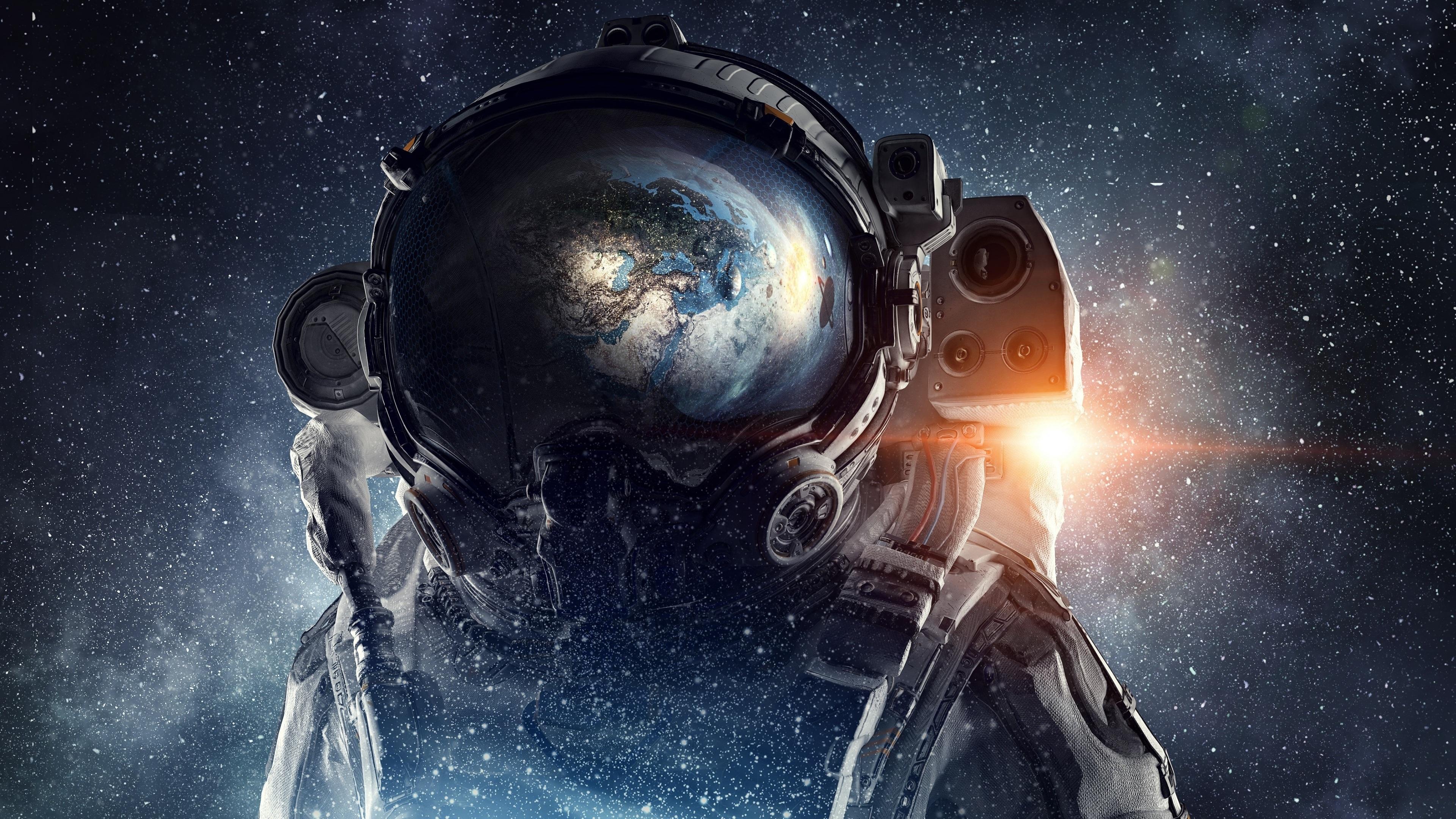 3840x2160 Wallpaper 4k Astronaut Galaxy Space Stars Digital Art 4k Wallpaper