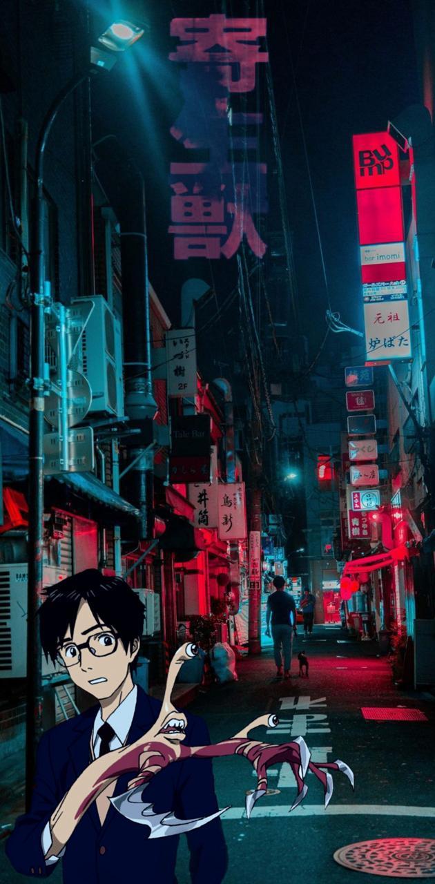 630x1280 Parasyte wallpaper