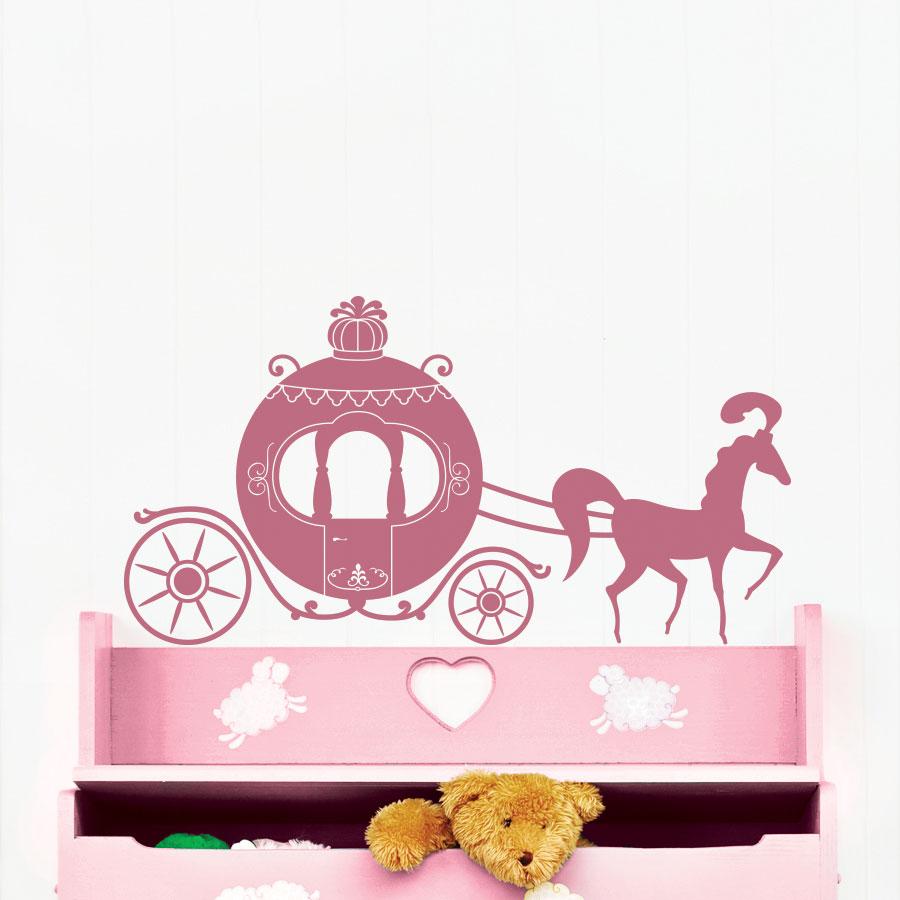 900x900 Princess Carriage Wall Decal