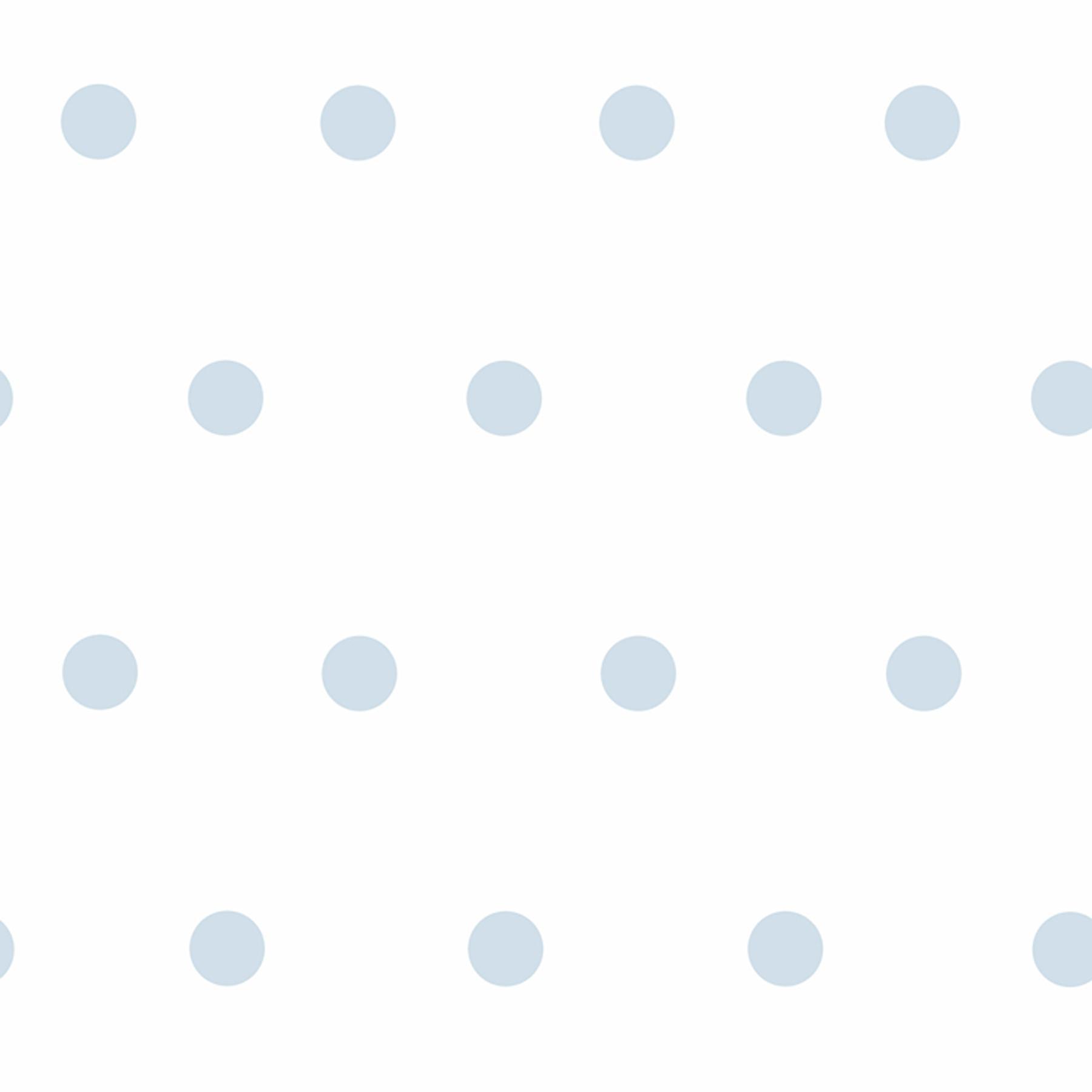 1800x1800 Brewster Wallcovering Kenley Light Blue Polka Dots Wallpaper