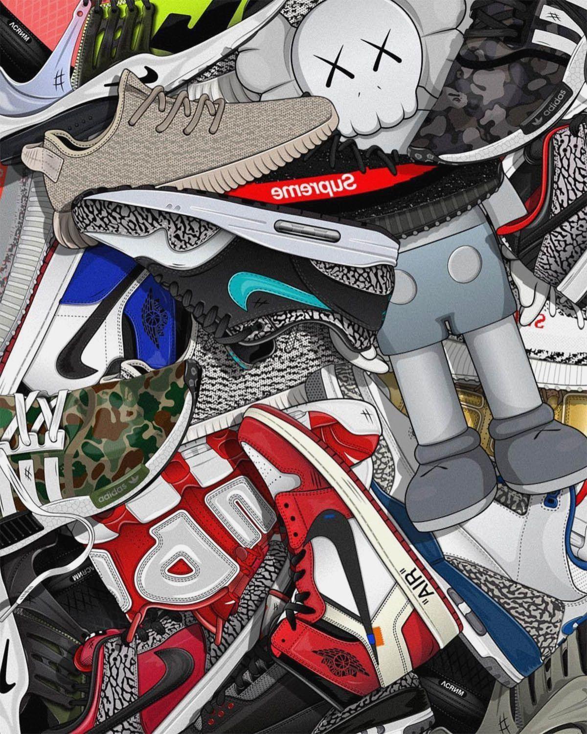 1200x1500 BAPE Kaws Wallpaper