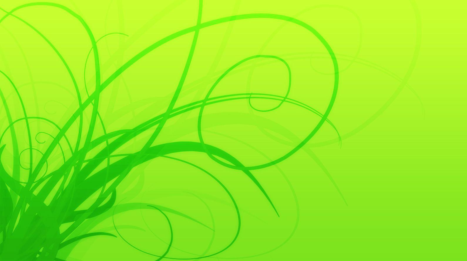 1590x890 Free Bright Neon Green Foliage Swirls Wallpaper