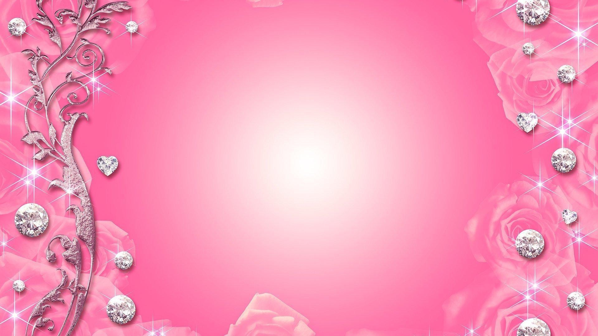 1920x1080 Pink Bling Wallpaper