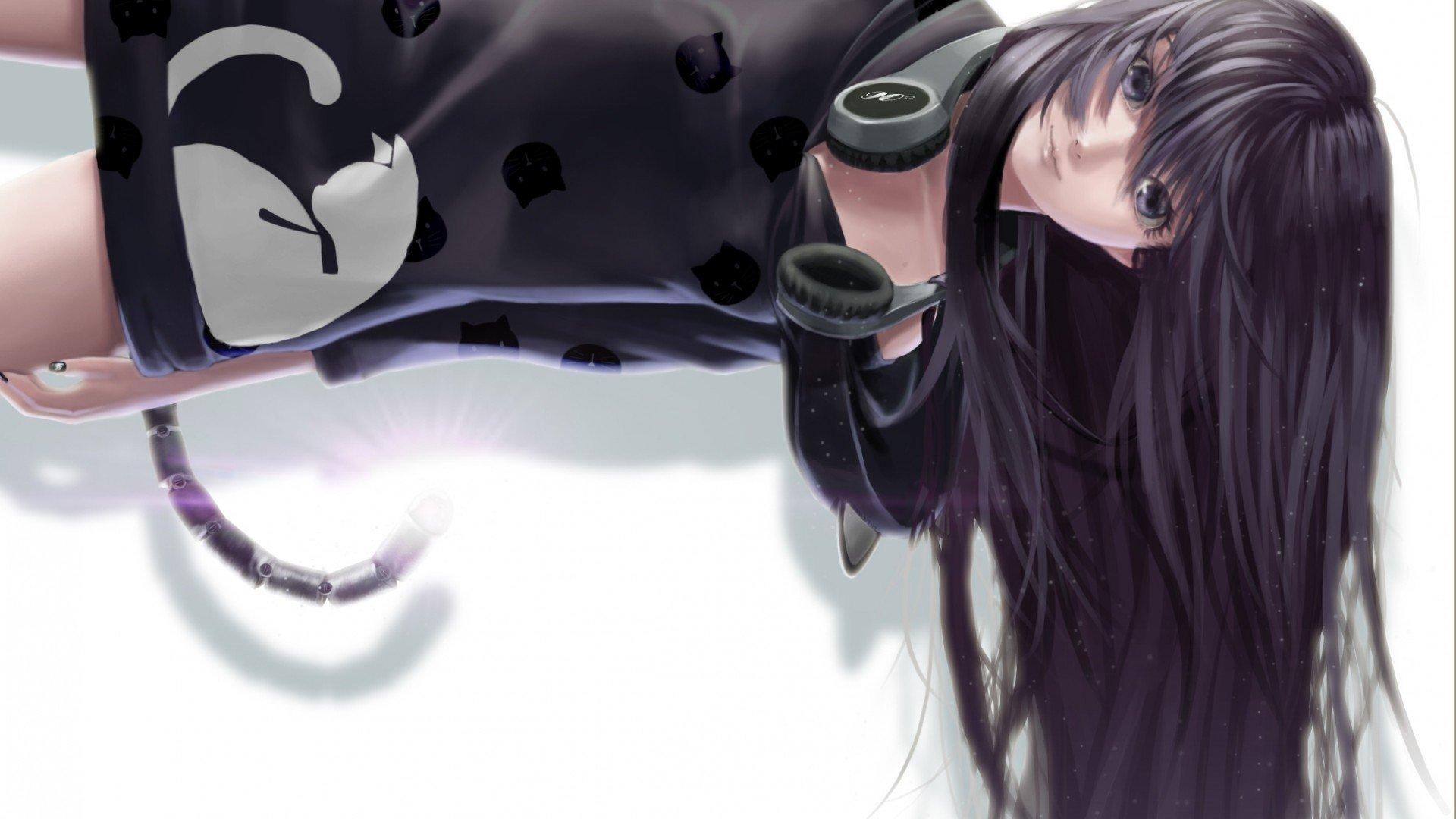 1920x1080 anime girls, Headphones HD Wallpaper / Desktop and Mobile Image & Photo