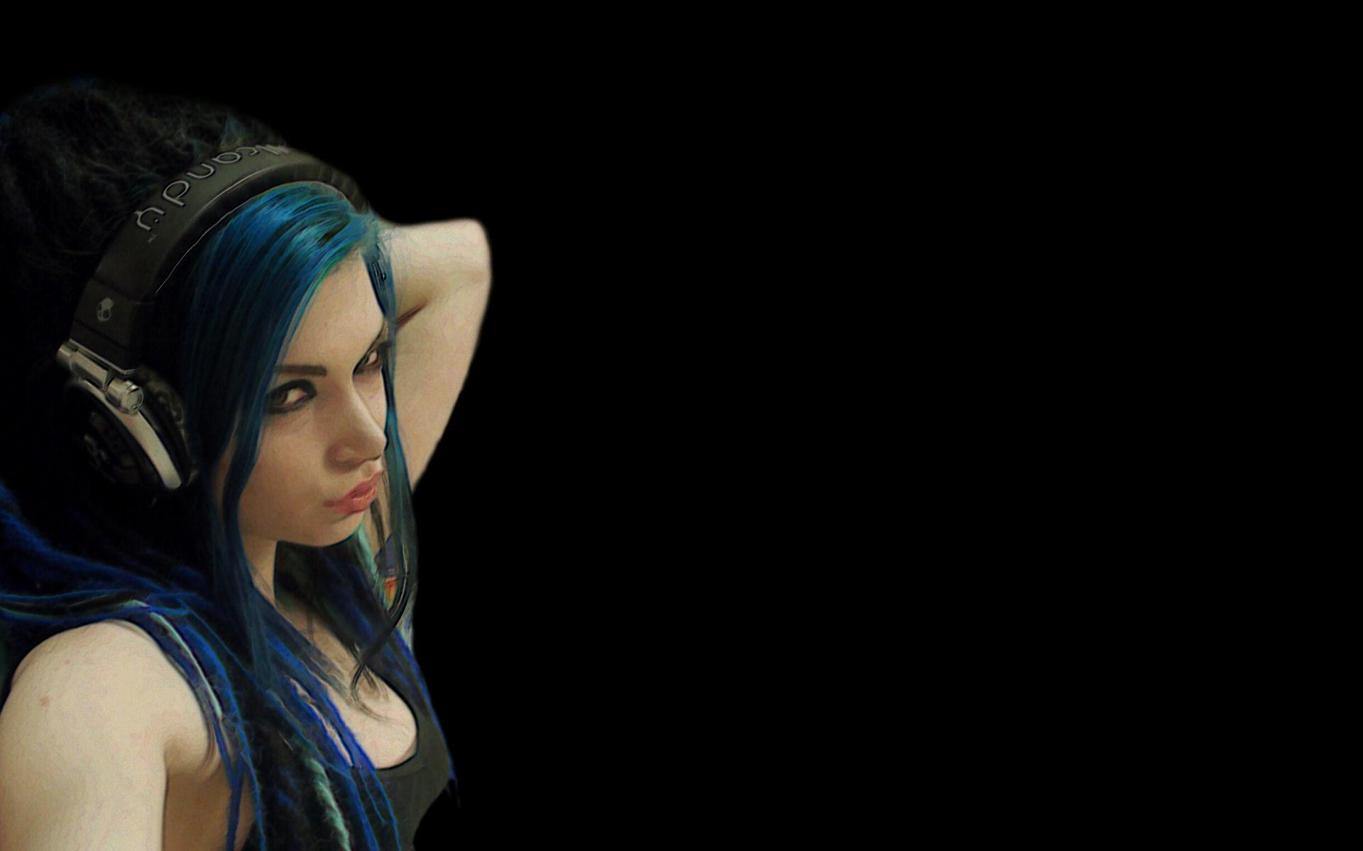 1920x1200 Download Wallpaper, Download blue hair headphones girl duck face 1920x1200 wallpaper People HD Wallpaper, Hi Res People Wallpaper, High Definition Wallpaper