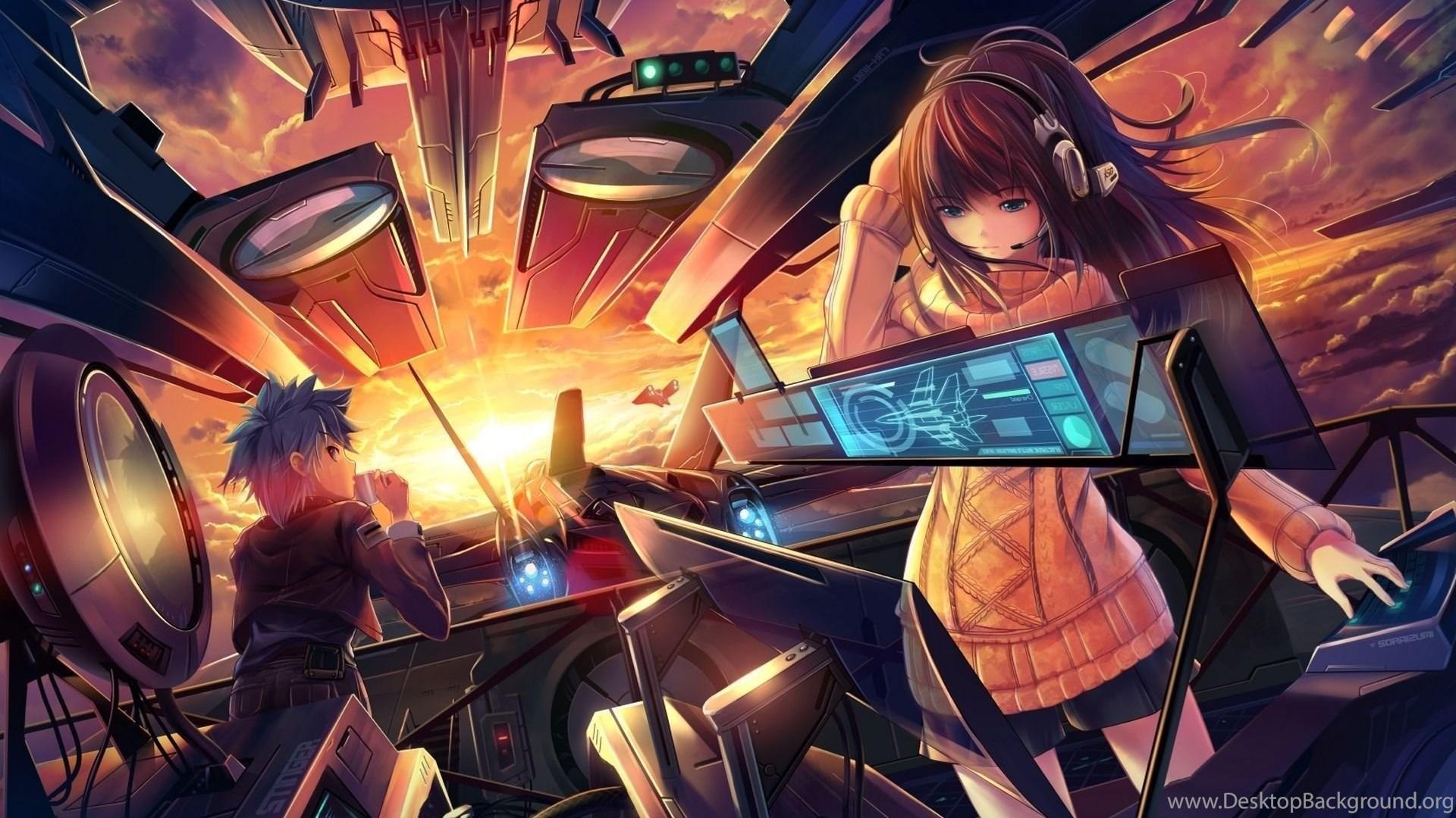 1920x1080 Anime Boy With Headphones Wallpaper Free Desktop Background