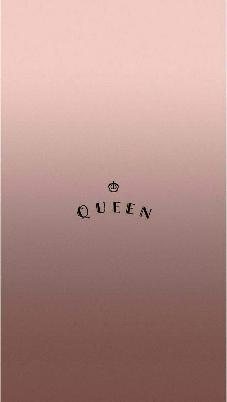 724x1280 Queen, Wallpaper, And Pink Image Gold Wallpaper Cute