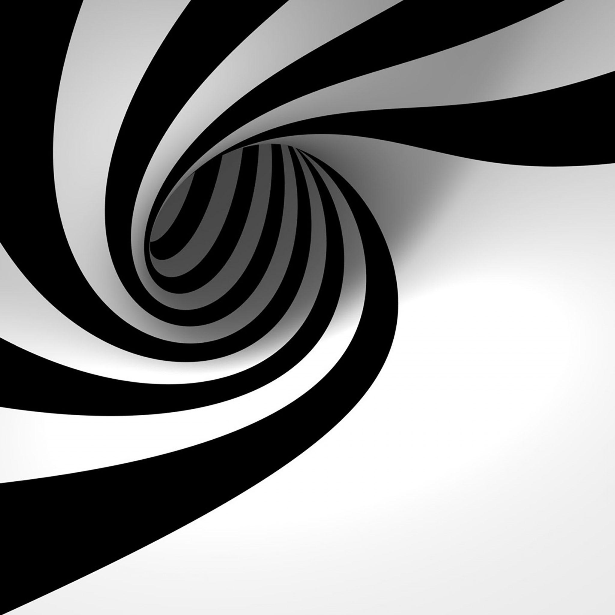 2048x2048 HD Black & White iPad Background