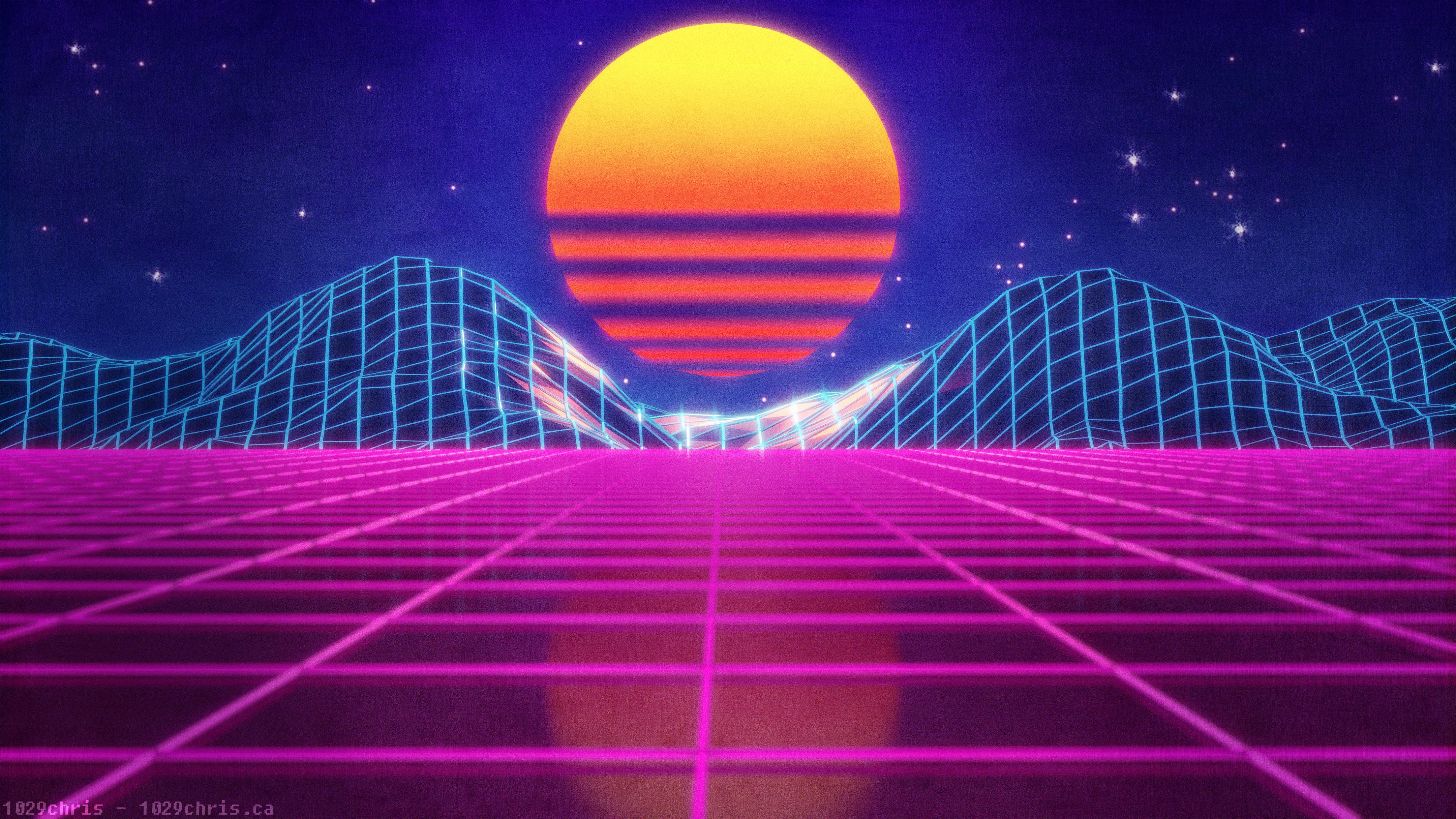 4320x2430 OutRun Wallpaper