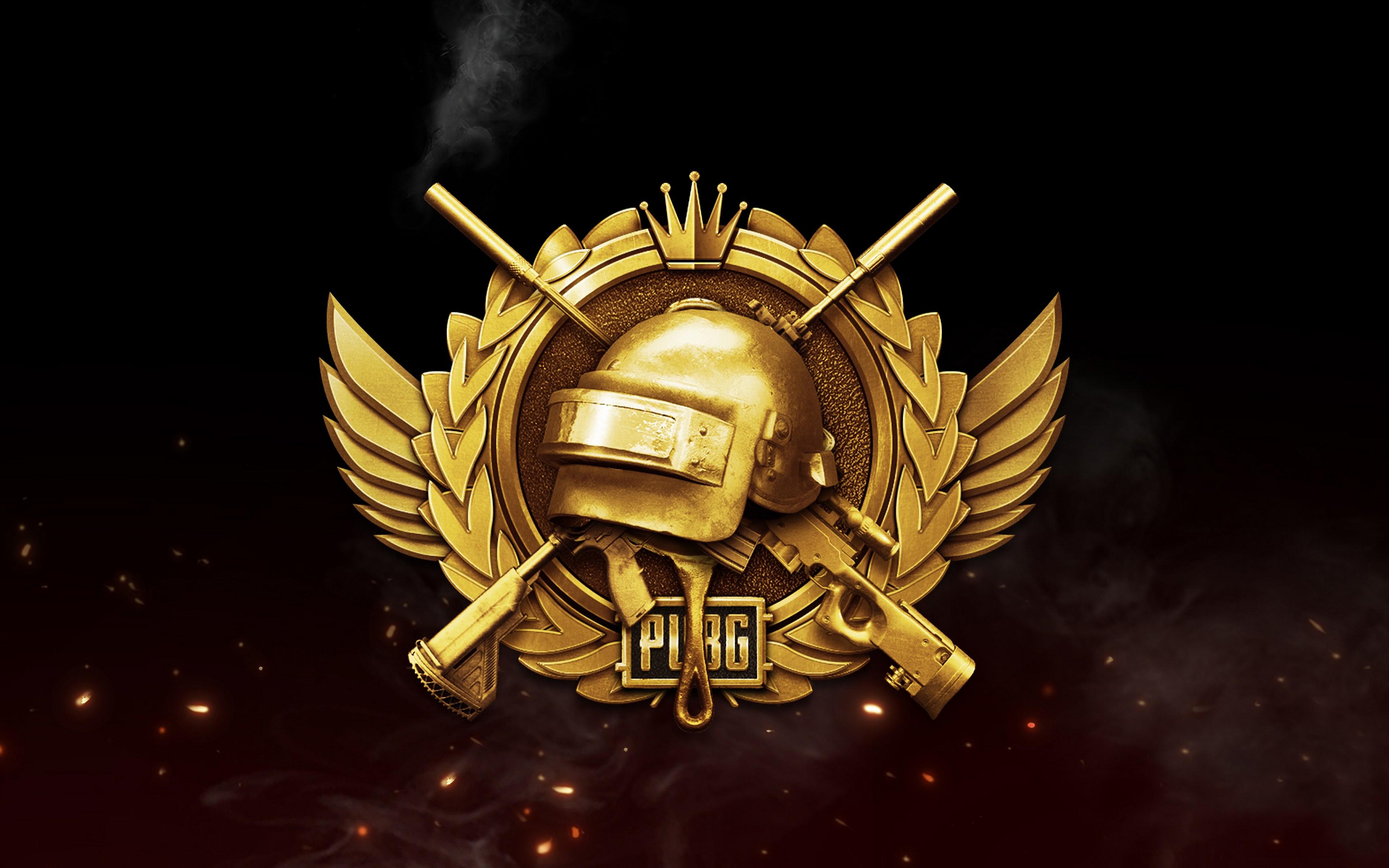 3840x2400 PUBG Lone Survivor Rank Logo PlayerUnknown's Battlegrounds 4K Wallpaper