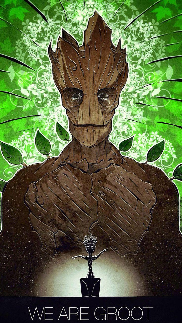 736x1309 We are Groot Wallpaper
