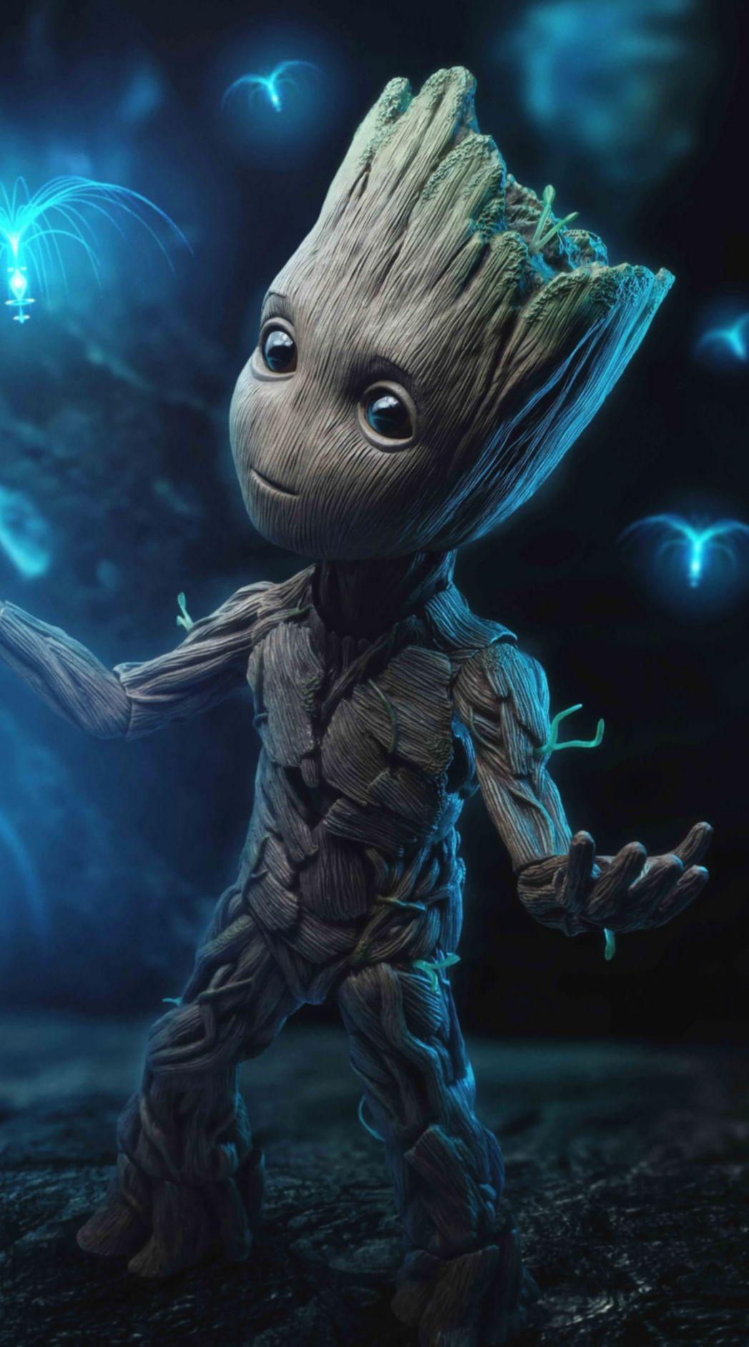 1048x1885 Groot Marvel Mobile Wallpaper