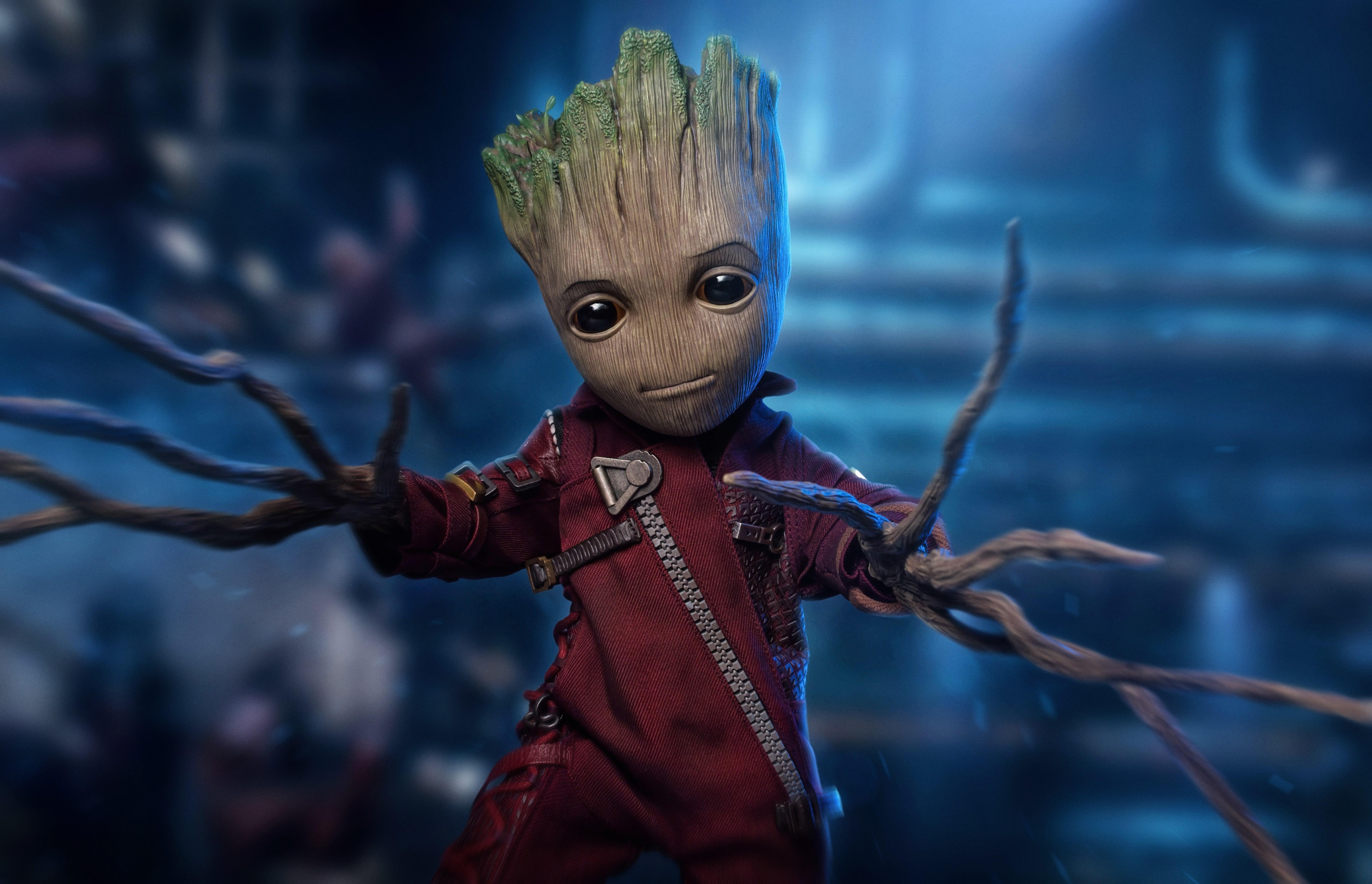 6016x3876 Baby Groot Guardians of the Galaxy Wallpaper