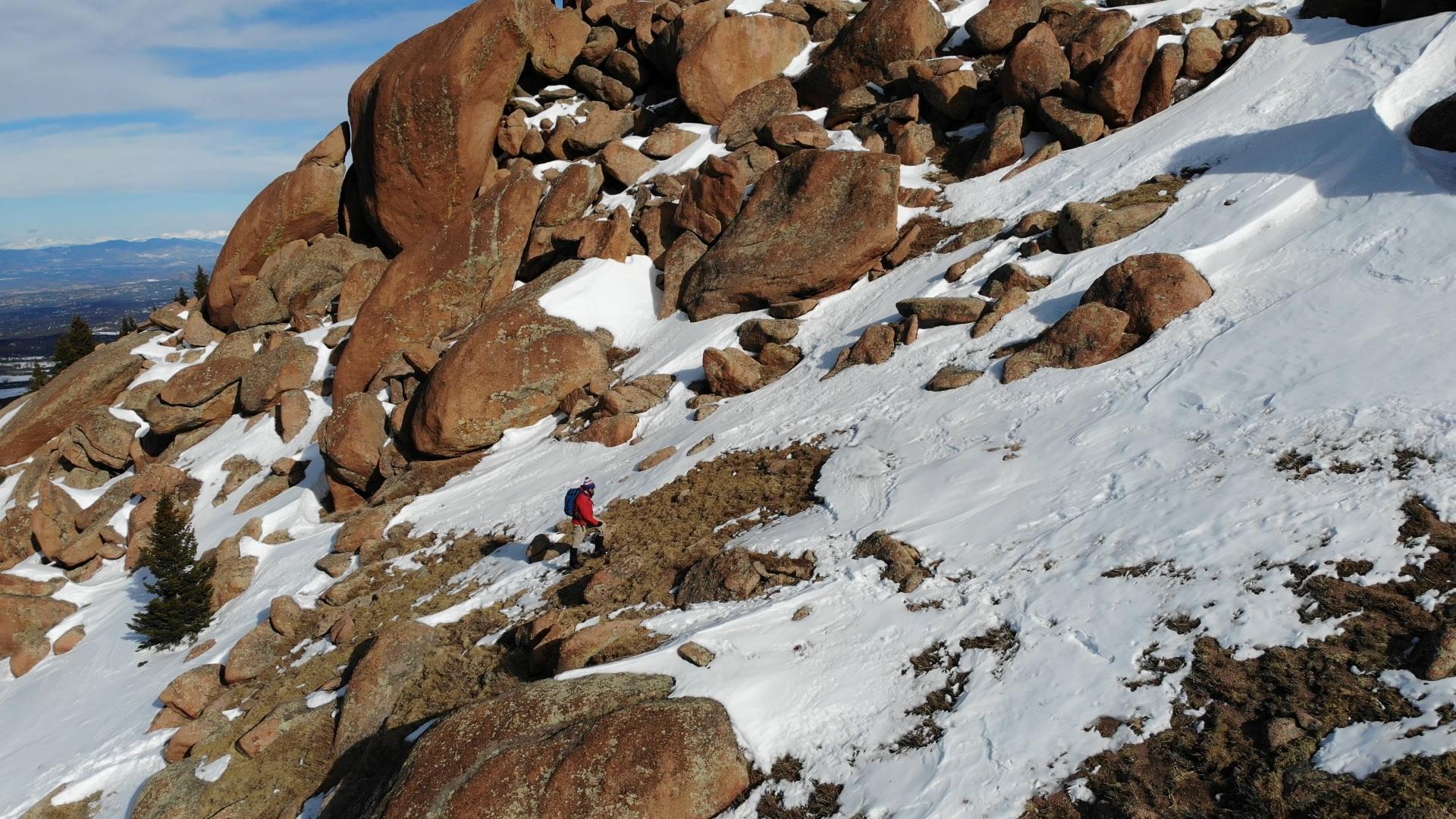 1920x1080 Pikes Peak Winter Hike via Northwest Slopes this Route More Than the Barr Trail: 14ers