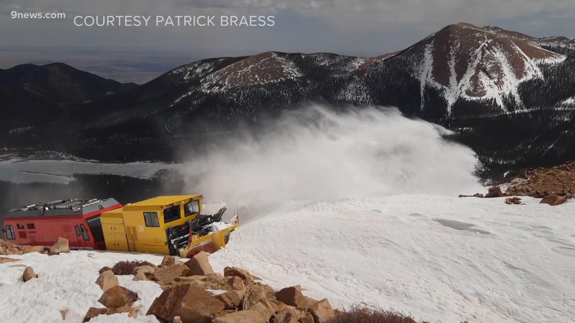 1920x1080 Pikes Peak Cog Railway rolls out massive new snow plow for