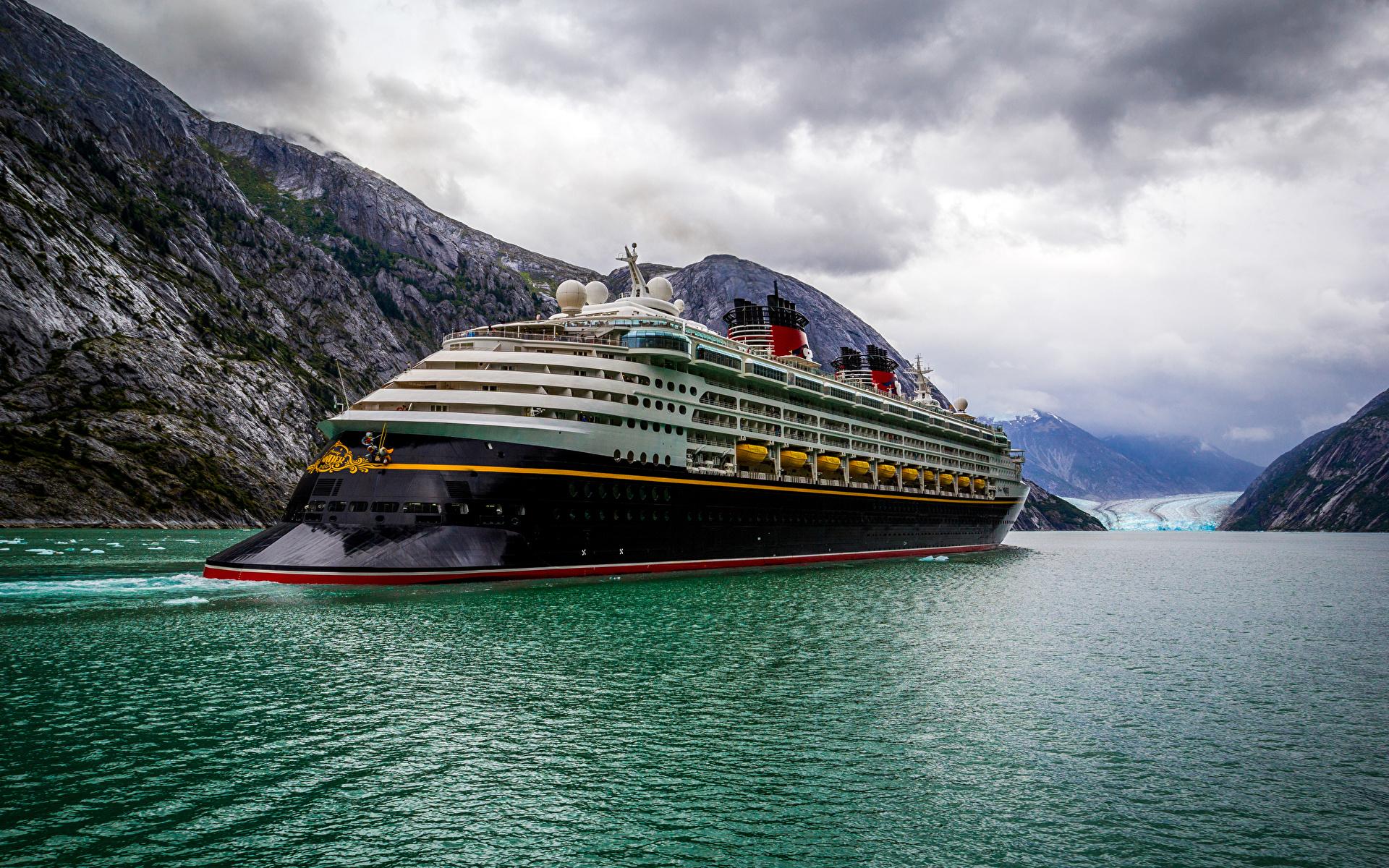 1920x1200 Photo Alaska Cruise liner Nature ship 1920x1200