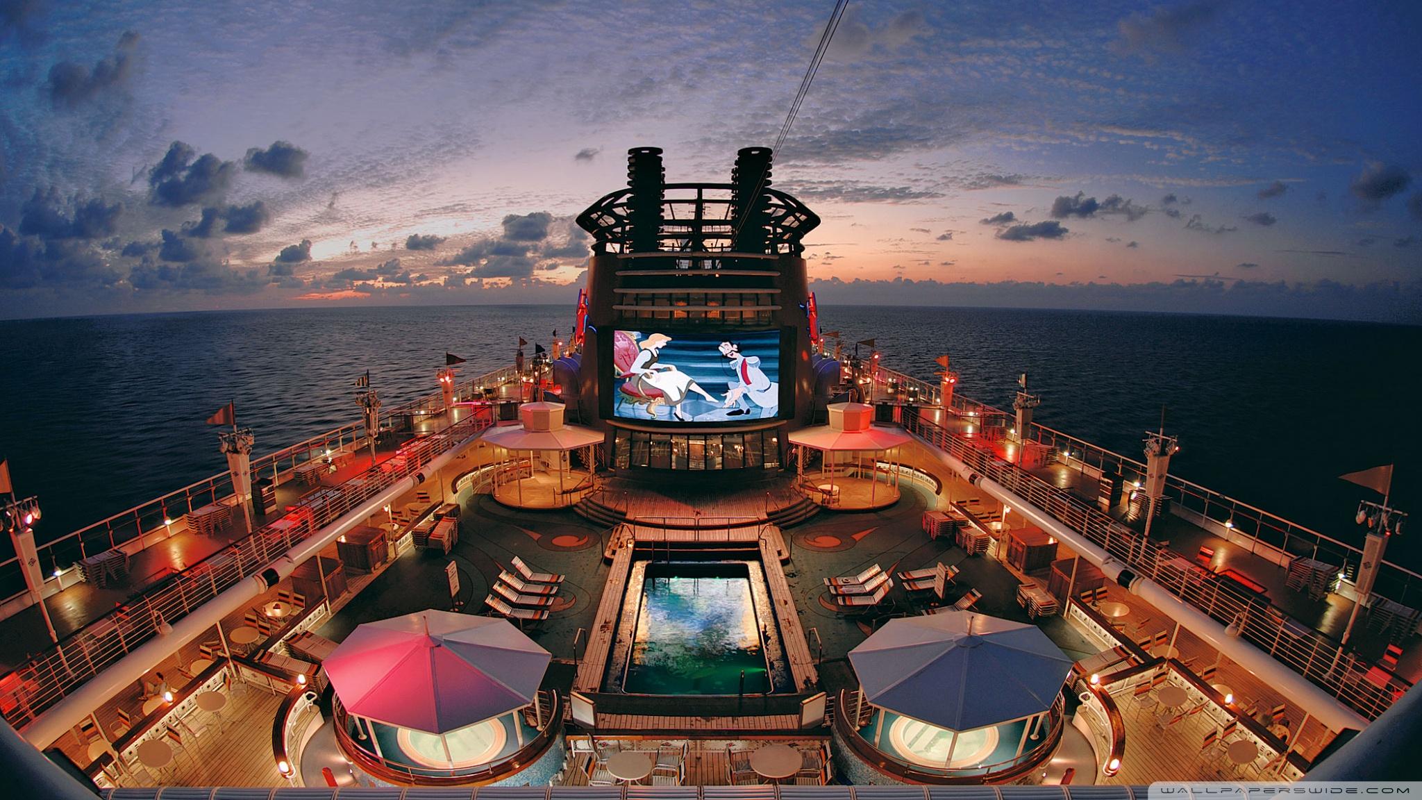 2048x1152 Cruise Ship Deck Night Ultra HD Desktop Background Wallpaper for 4K UHD TV : Widescreen & UltraWide Desktop & Laptop : Tablet