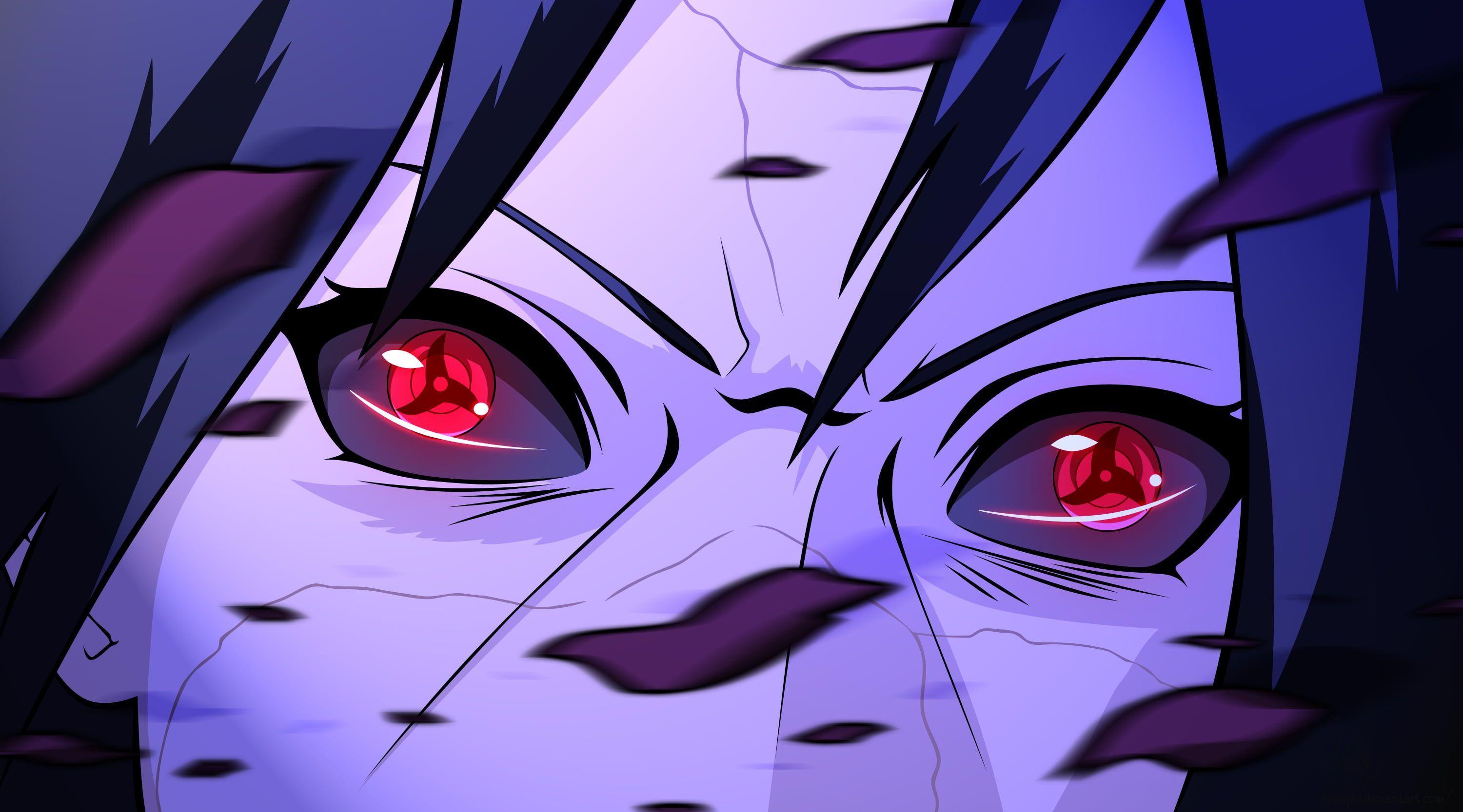 3000x1666 Sasuke Sharingan Eyes HD Wallpaper