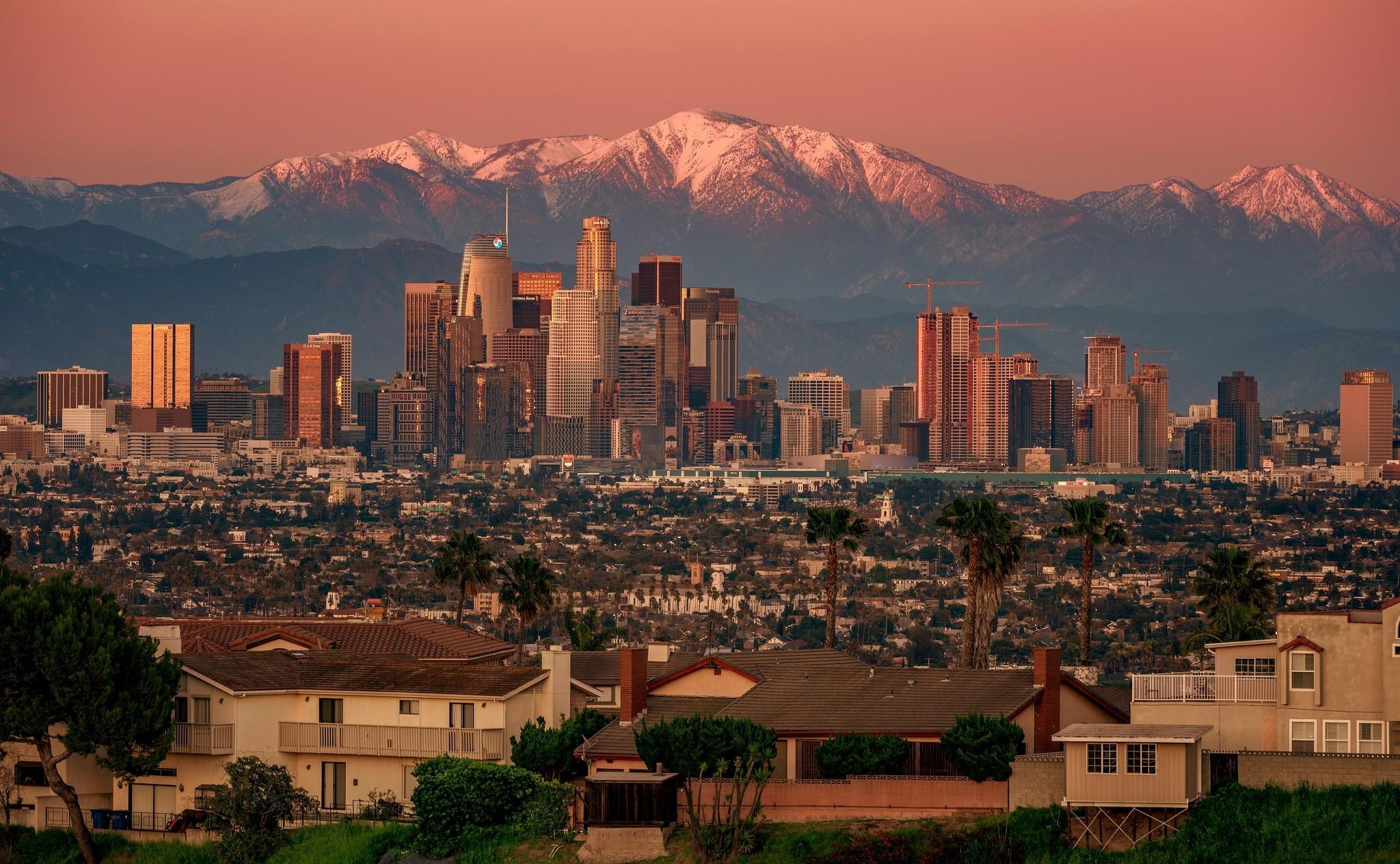 2048x1264 Los Angeles Panorama Wallpaper, HD City 4K Wallpaper, Image, Photo and Background