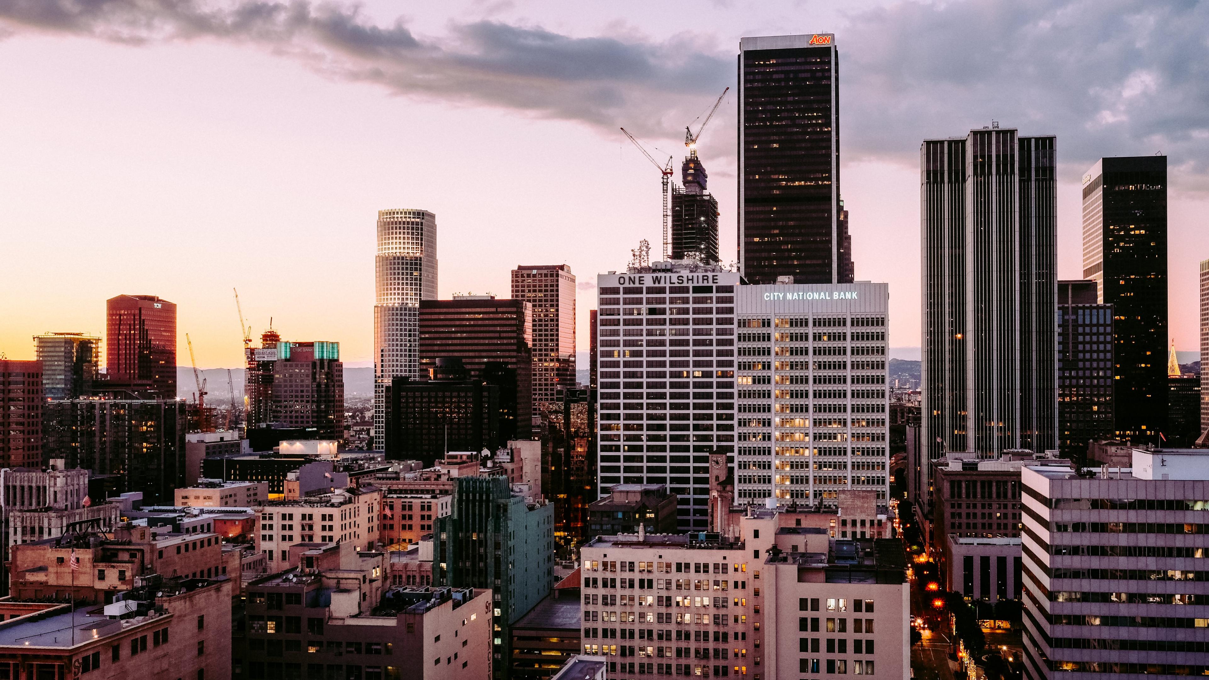 3840x2160 Desktop Wallpaper Los Angeles, City, Skyscrapers, Buildings, 4k, HD Image, Picture, Background, Px 5tx