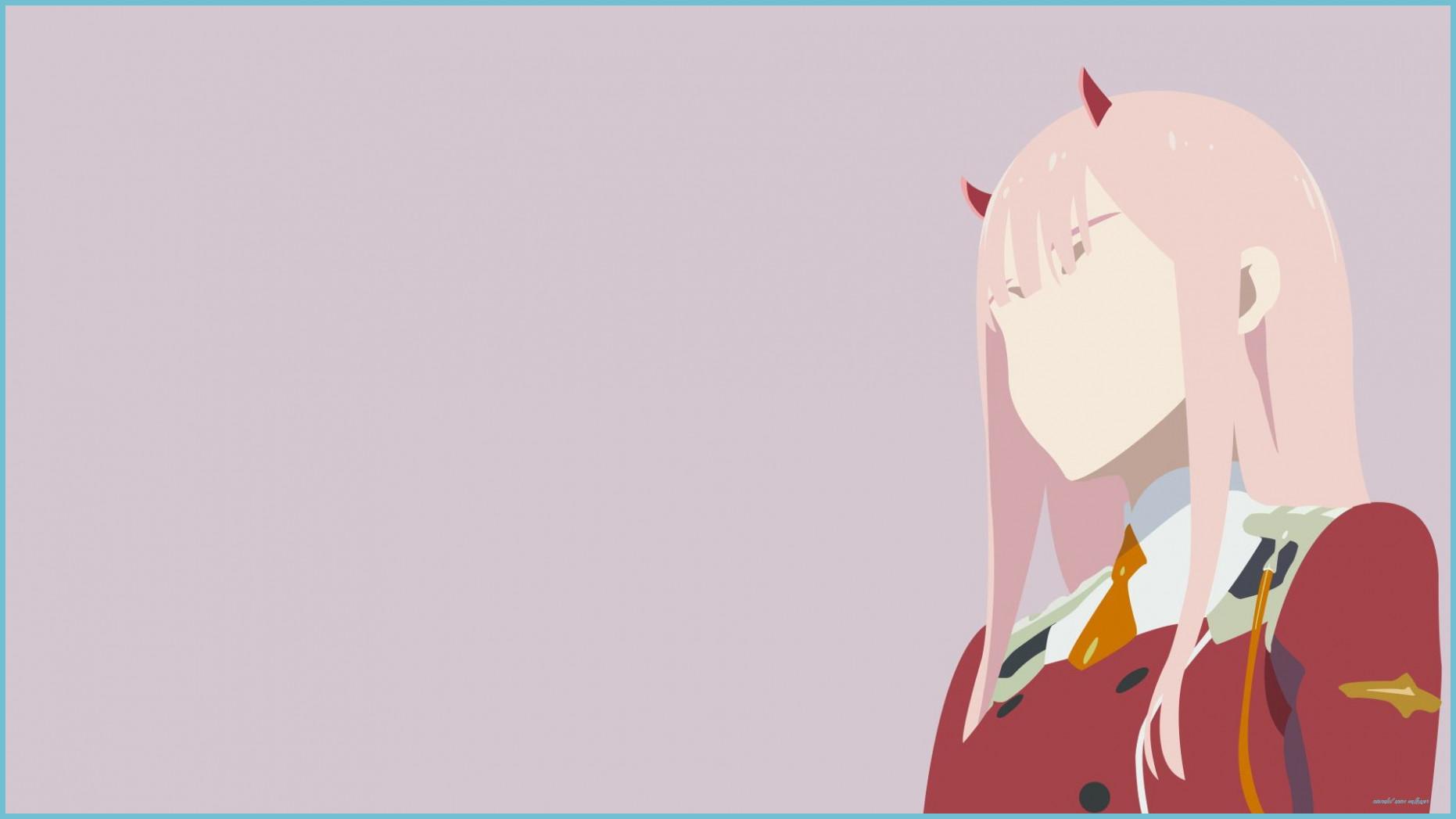 1862x1047 Anime Darling In The FranXX #Minimalist Zero Two Darling In The Anime Wallpaper