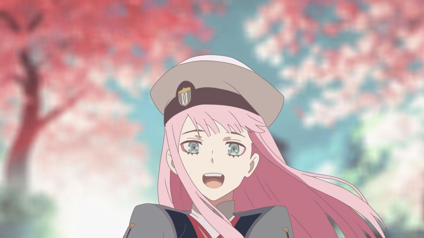 1366x768 Download 1366x768 wallpaper zero two, uniform, cute ana beautiful, anime girl, tablet, laptop, 1366x768 HD image, background, 8403