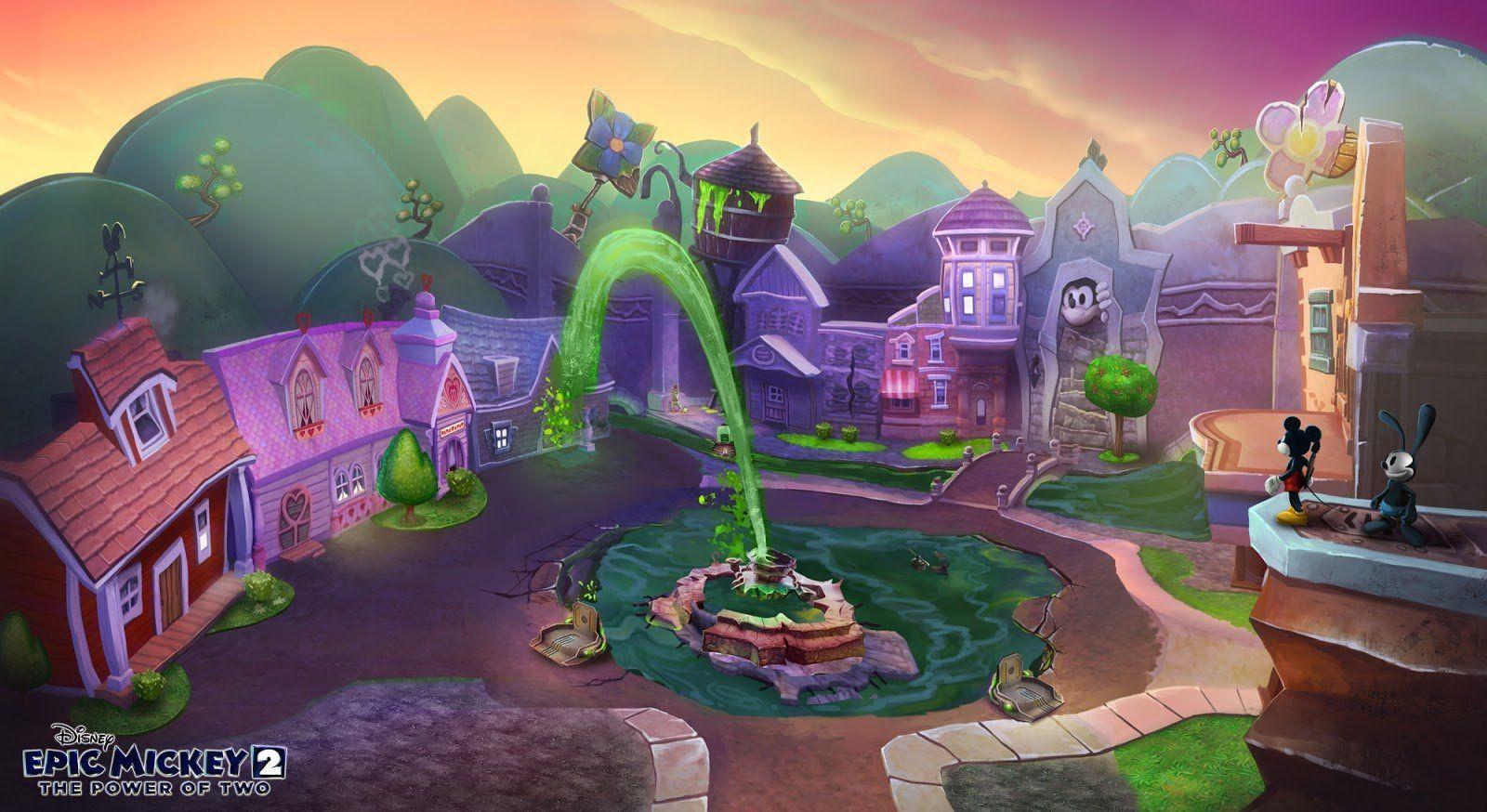 1600x874 New Ostown Epic Mickey Kevin T. Chin Disney Concept Art