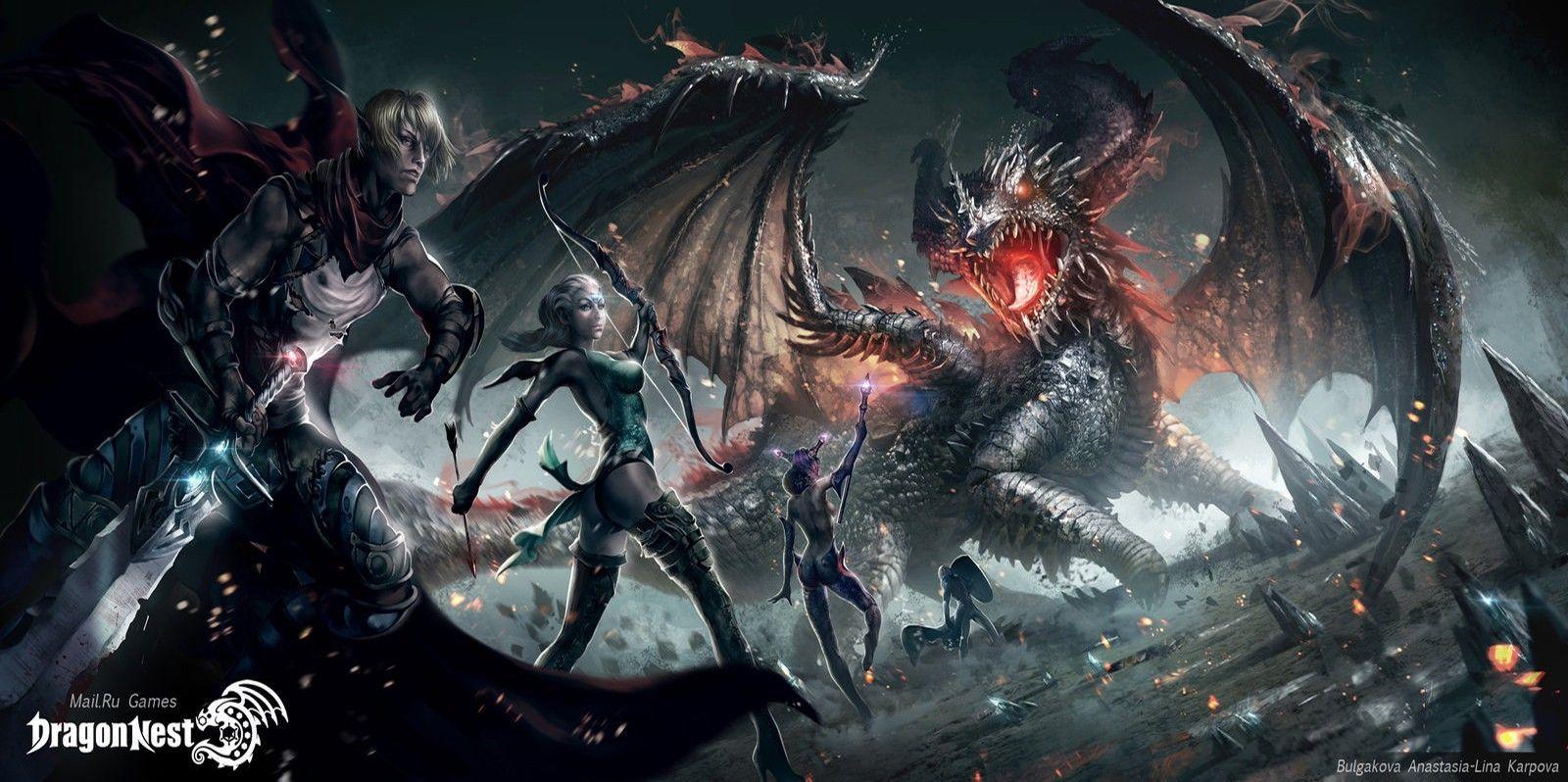 1600x798 Epic Anime Dragon Wallpaper