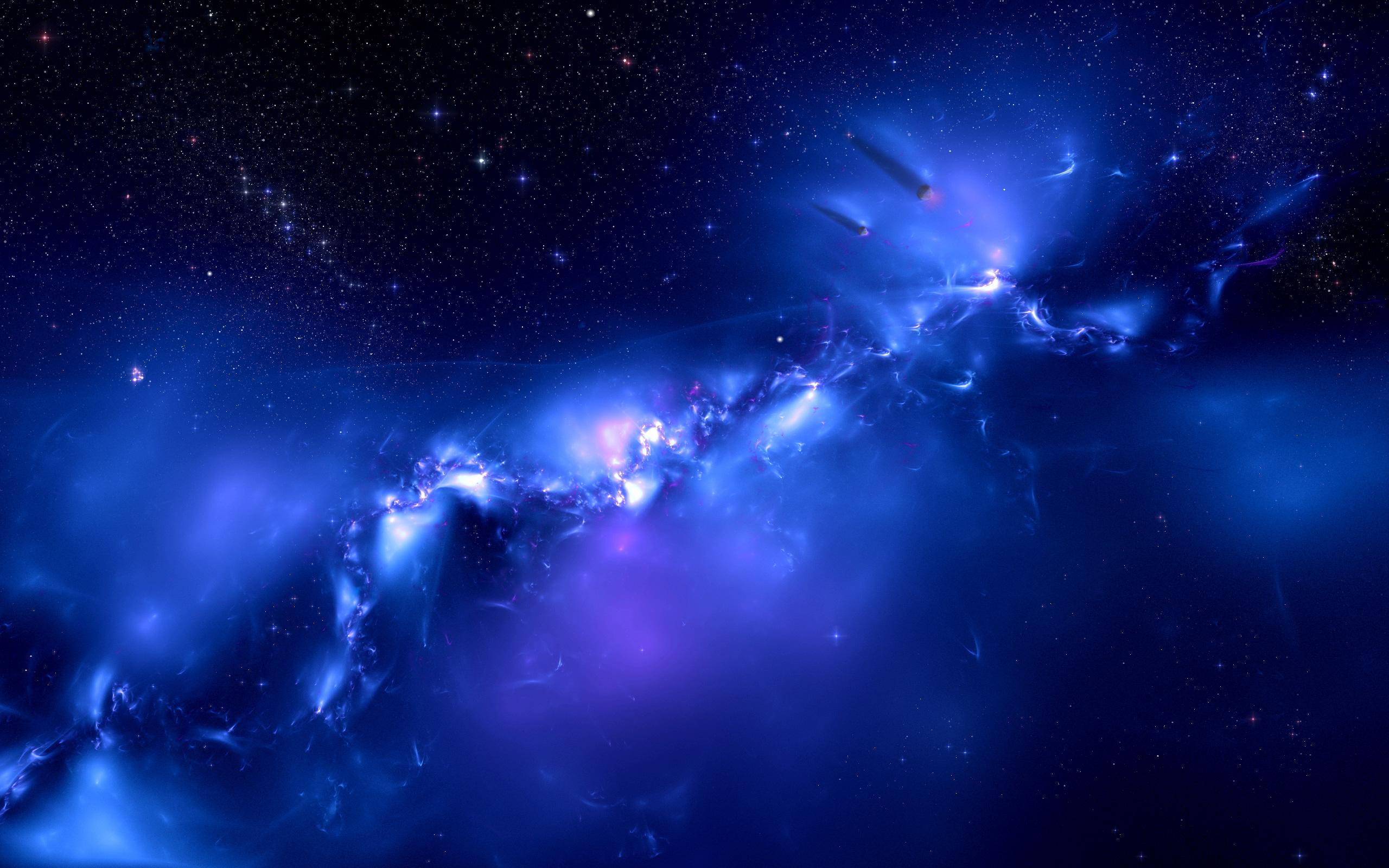 2560x1600 Free download Blue Galaxy Distant Planets HD Wallpaper [2560x1600] for your Desktop, Mobile & Tablet. Explore Blue HD Wallpaper. Blue Desktop Wallpaper, Light Blue Wallpaper, Blue Wallpaper