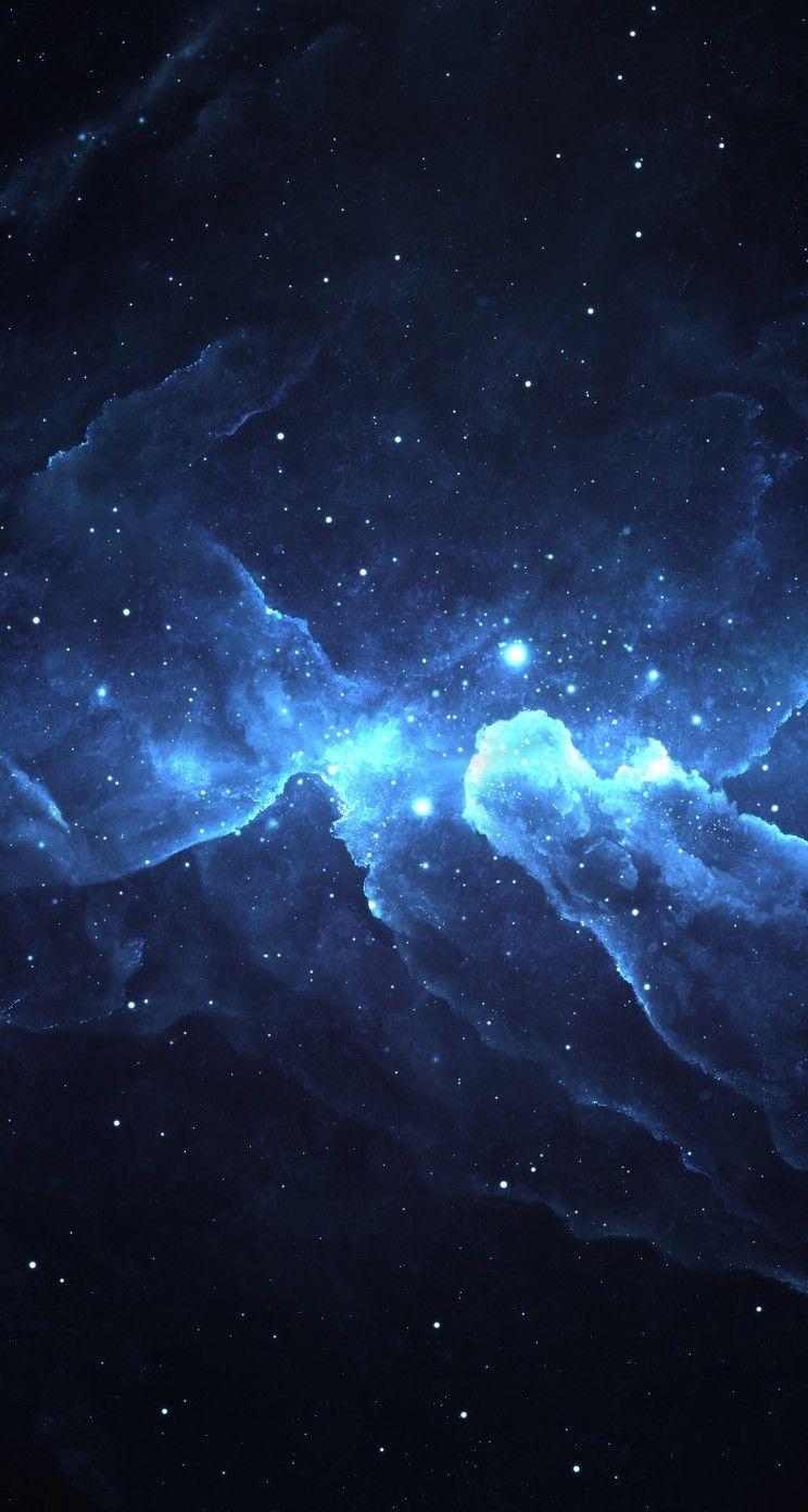 744x1392 Blue Light to see more Space, Nebulas, Stars, Universe & Galaxy wallpaper - Blue galaxy wallpaper, Space iphone wallpaper, Galaxy phone wallpaper