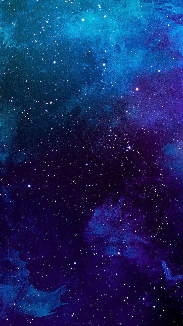 728x1294 Blue galaxy wallpaper ideas in 2021