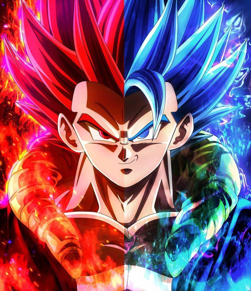 Super Saiyan Cyan Hair Goku  A3 Poster  Frankly Wearing