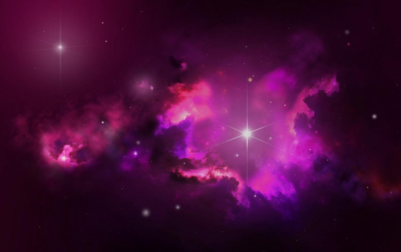 1280x804 Pink Outer Space & Stars wallpaper. Pink Outer Space & Stars