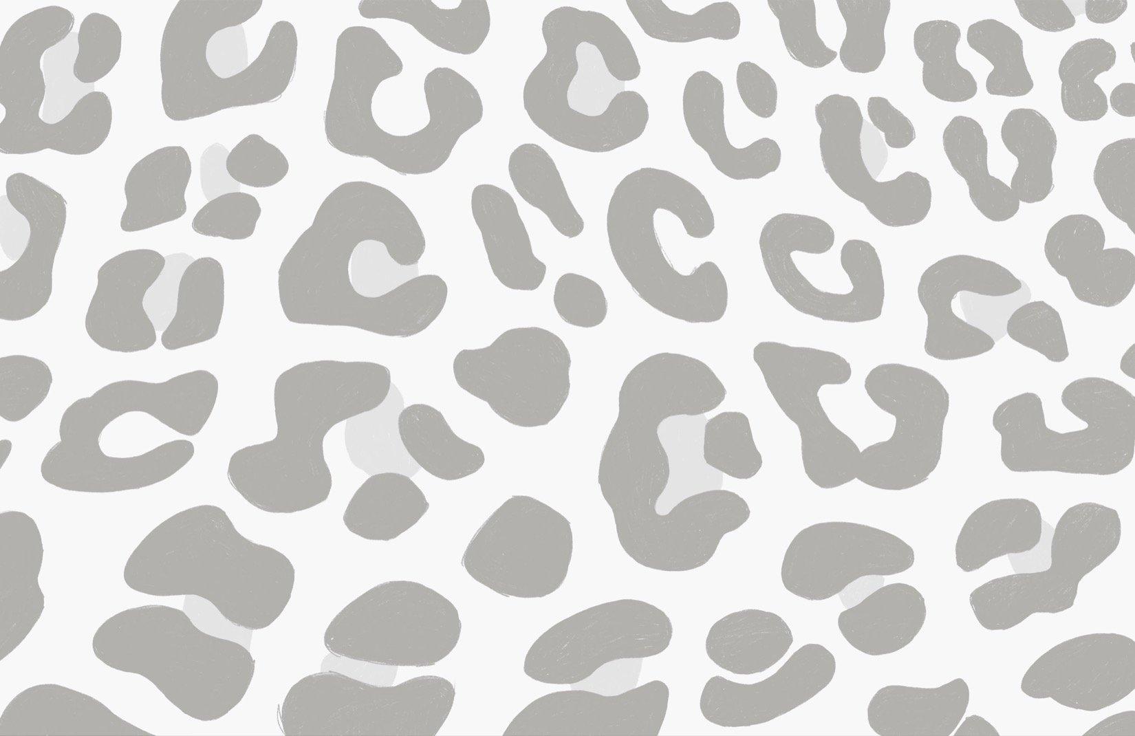 1650x1070 Gray Leopard Animal Print Wallpaper Mural