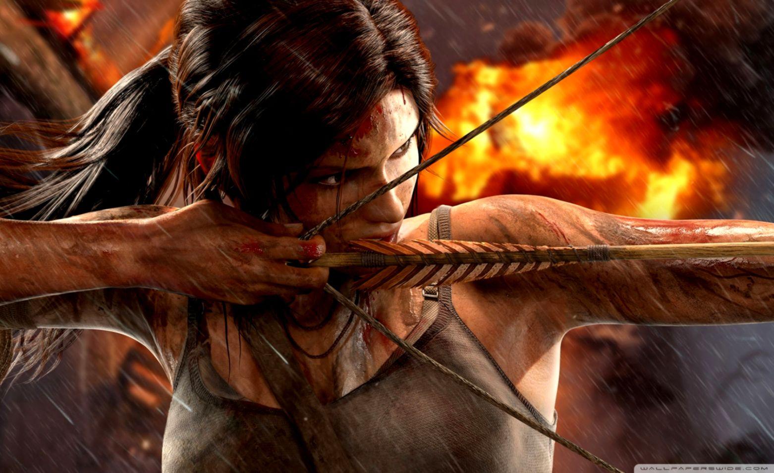 1562x955 Tomb Raider Lara Croft Bow ❤ 4k HD Desktop Wallpaper Raider Wallpaper 4k