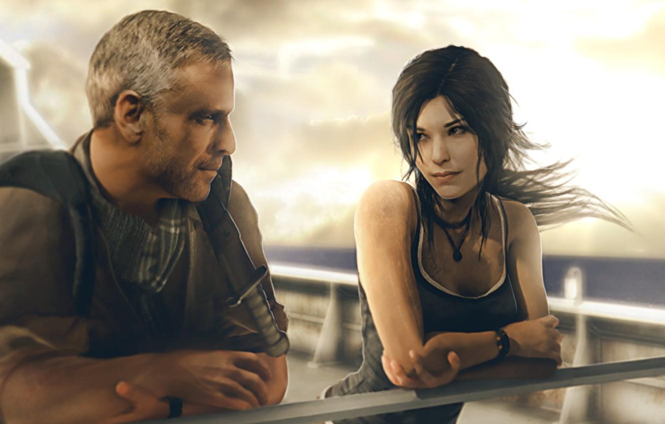 1332x850 Wallpaper girl, ship, lara croft, tomb raider, Square Enix, fan art, Crystal Dynamics, tomb raider reborn, Conrad Roth image for desktop, section игры