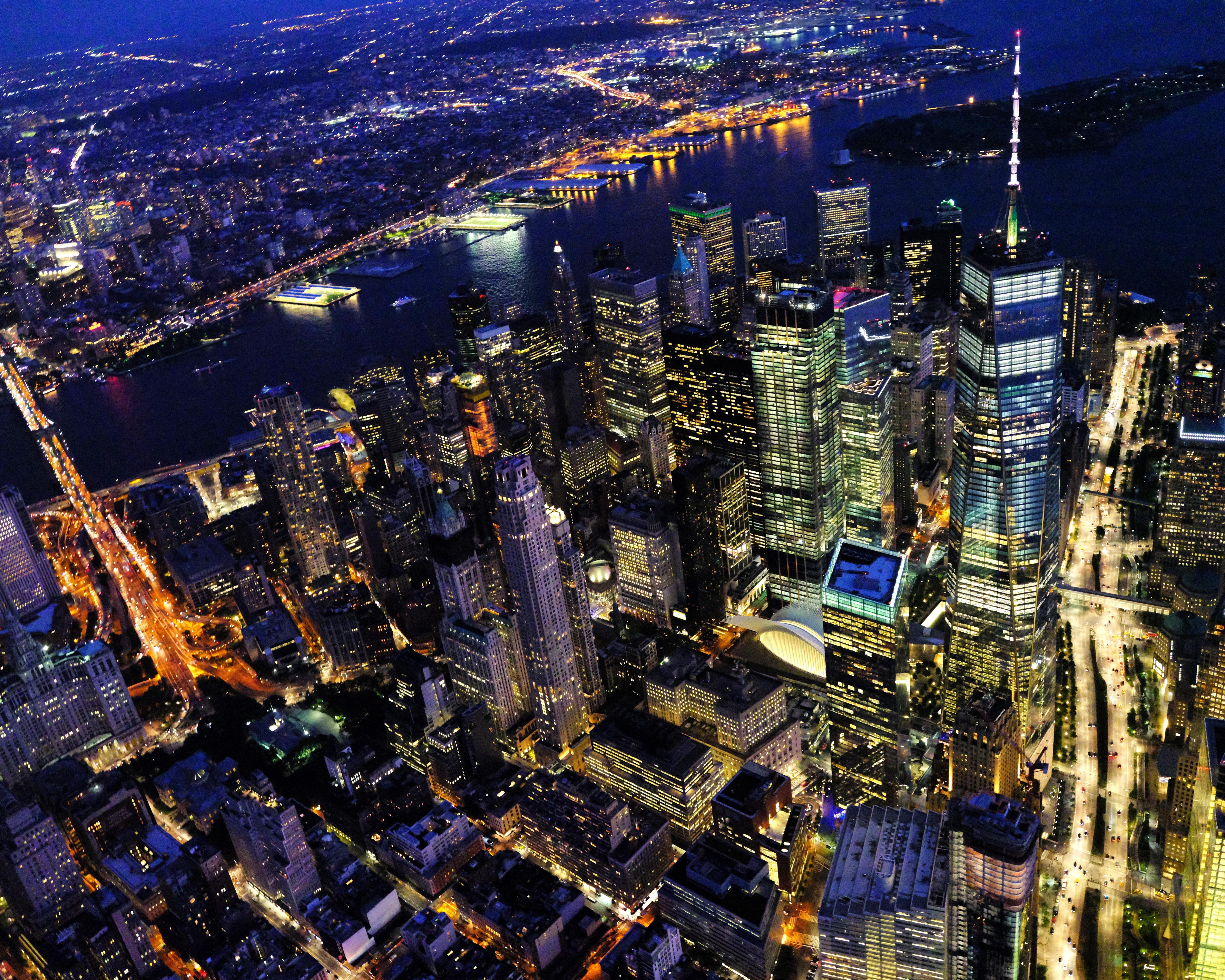 6000x4800 New York City At Night 8K UHD Wallpaper