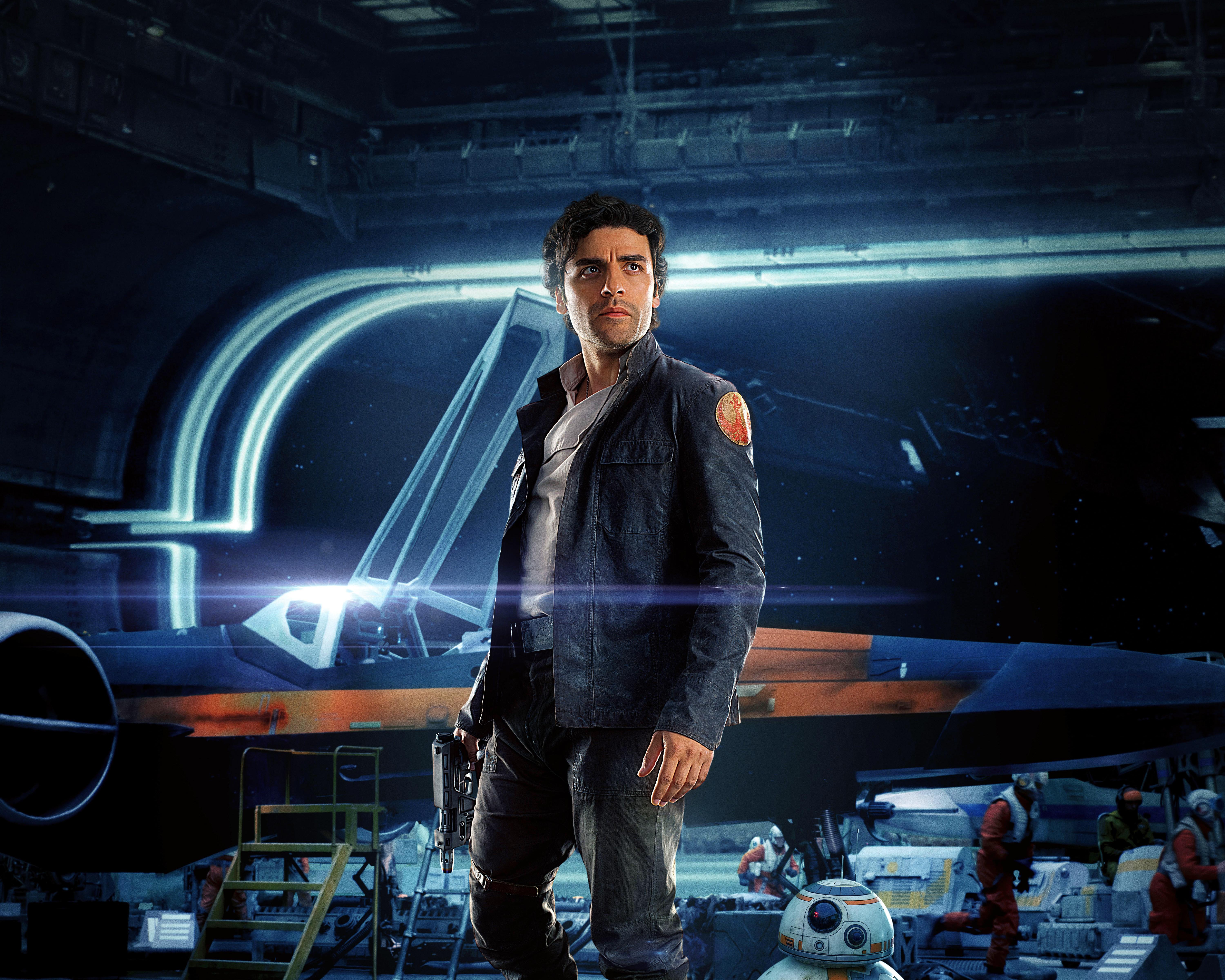 6000x4800 Desktop Wallpaper Star Wars: The Last Jedi Man Poe 6000x4800