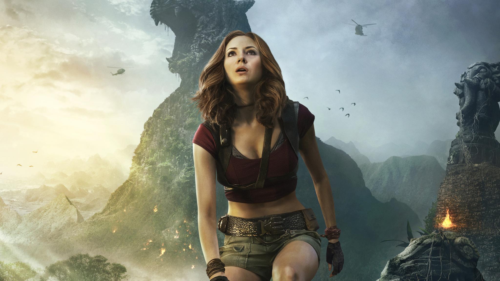 2048x1152 Download 2048x1152 wallpaper karen gillan, jumanji: welcome to the jungle, movie, dual wide, widescreen, 2048x1152 HD image, background, 907
