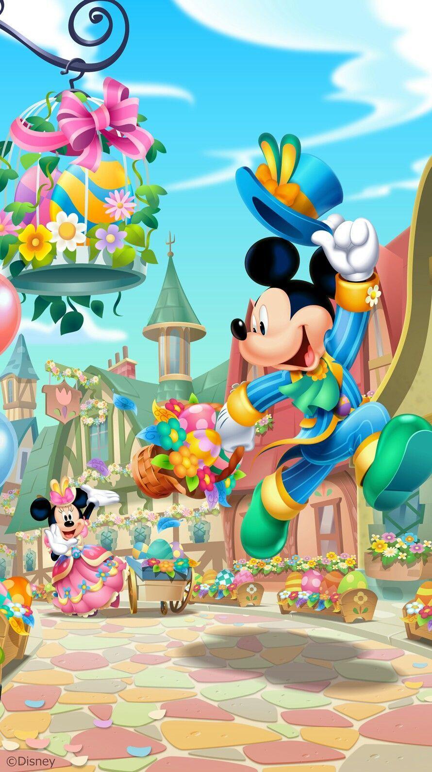  Disney Ostern   Mickey easter Minnie Easter wallpaper