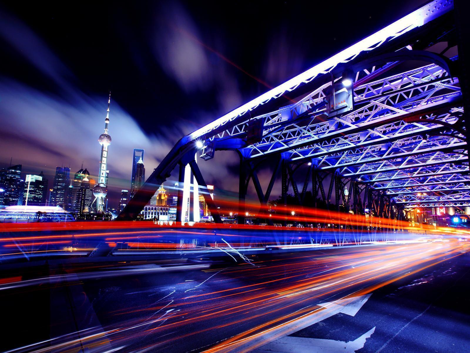 1600x1200 City Lights Wallpaper