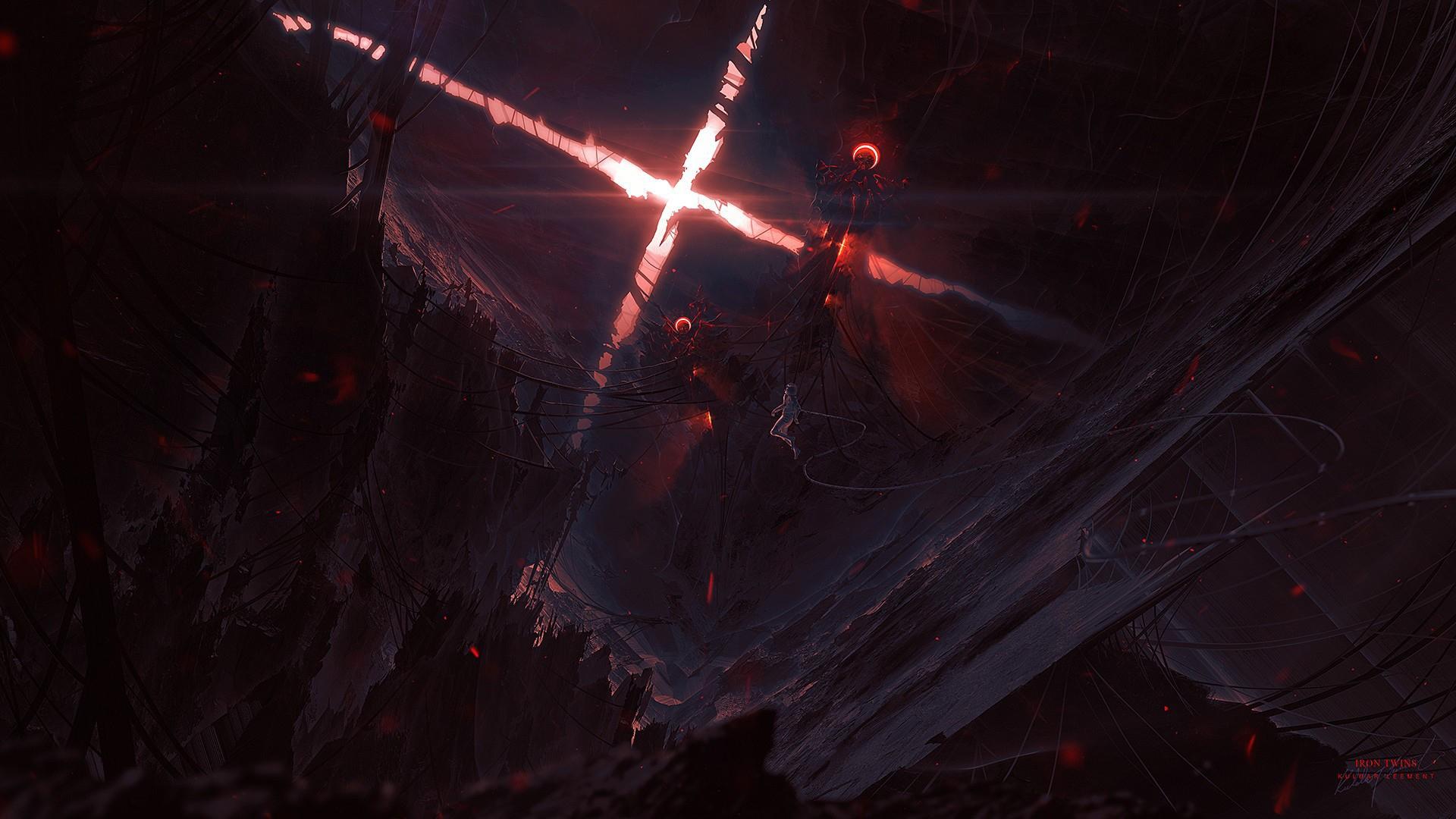 1920x1080 The ghosts of the night in a strange world, Kuldar Leement Desktop wallpaper 1920x1080