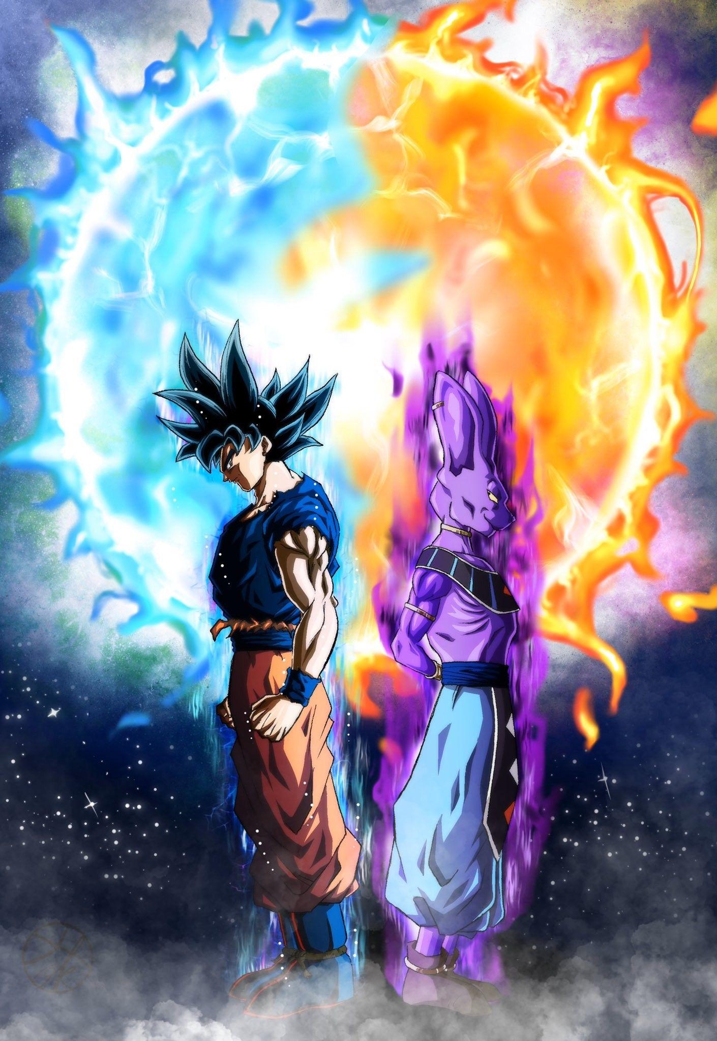 Goku Fighting Beerus Wallpapers Top Free Goku Fighting Beerus