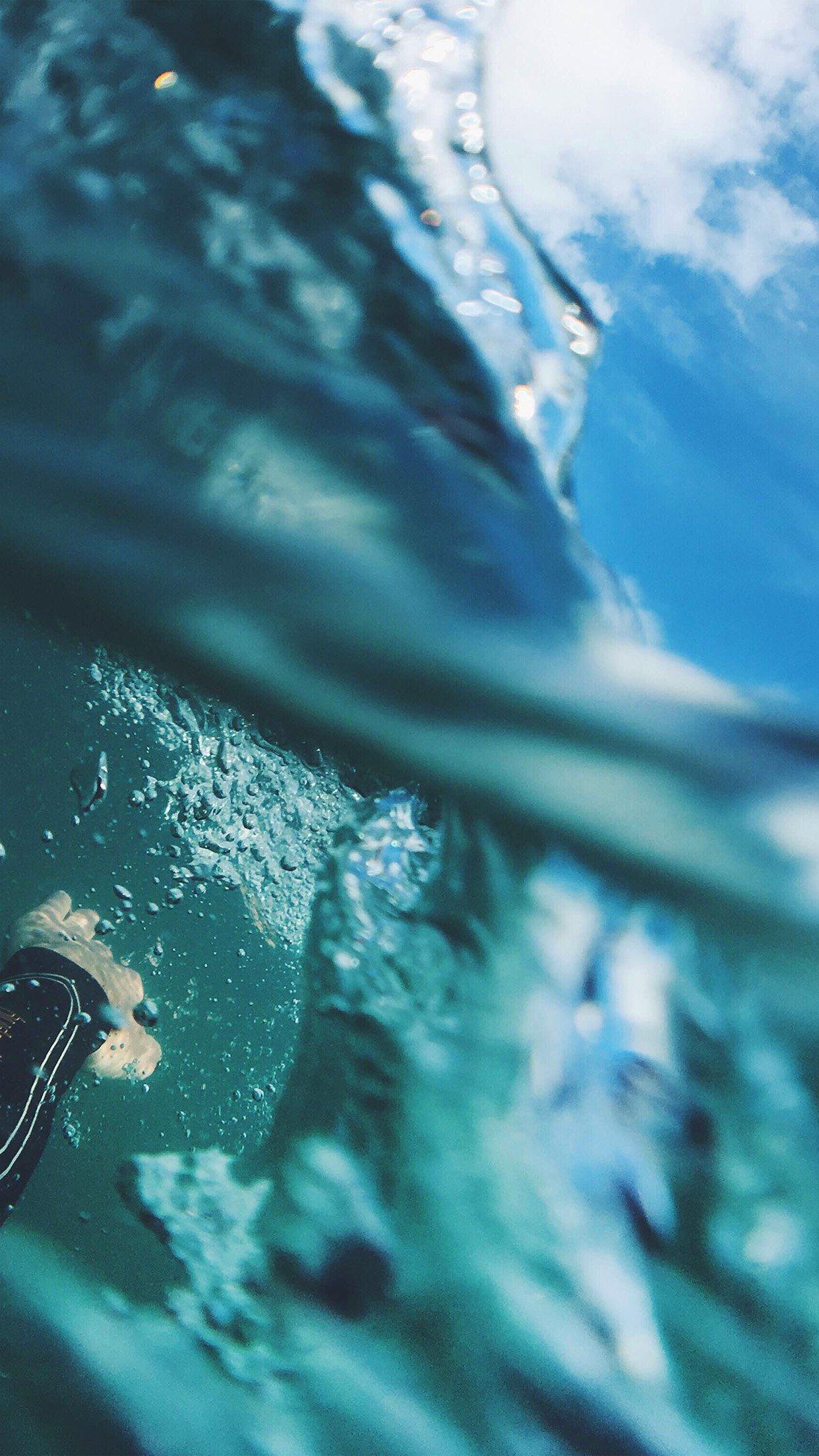 1242x2208 Sea Blue Nature Swim Underwater Summer Android wallpaper HD wallpaper