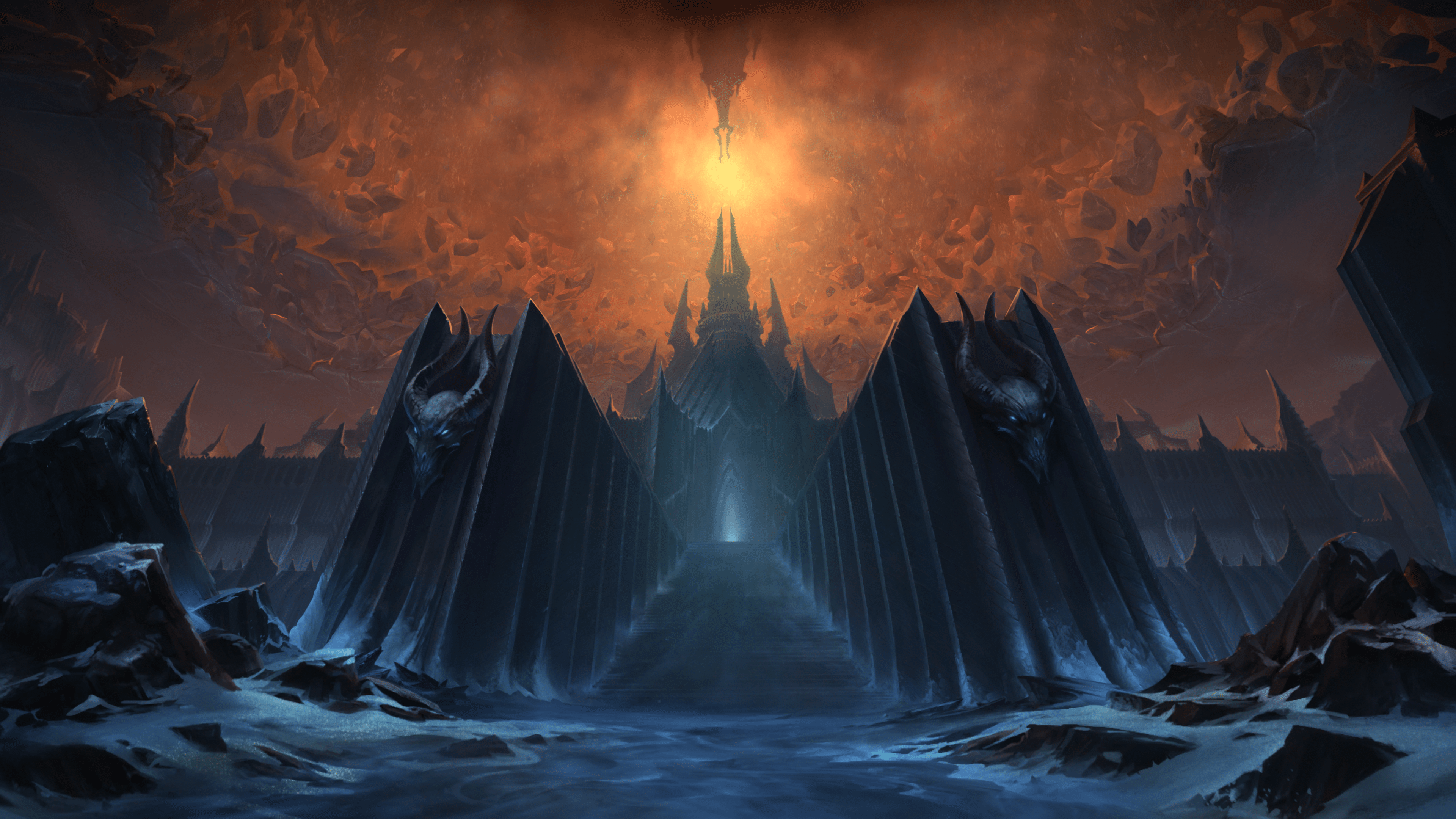 3840x2160 New World of Warcraft: Shadowlands Login Screen and Title Music -f of the World