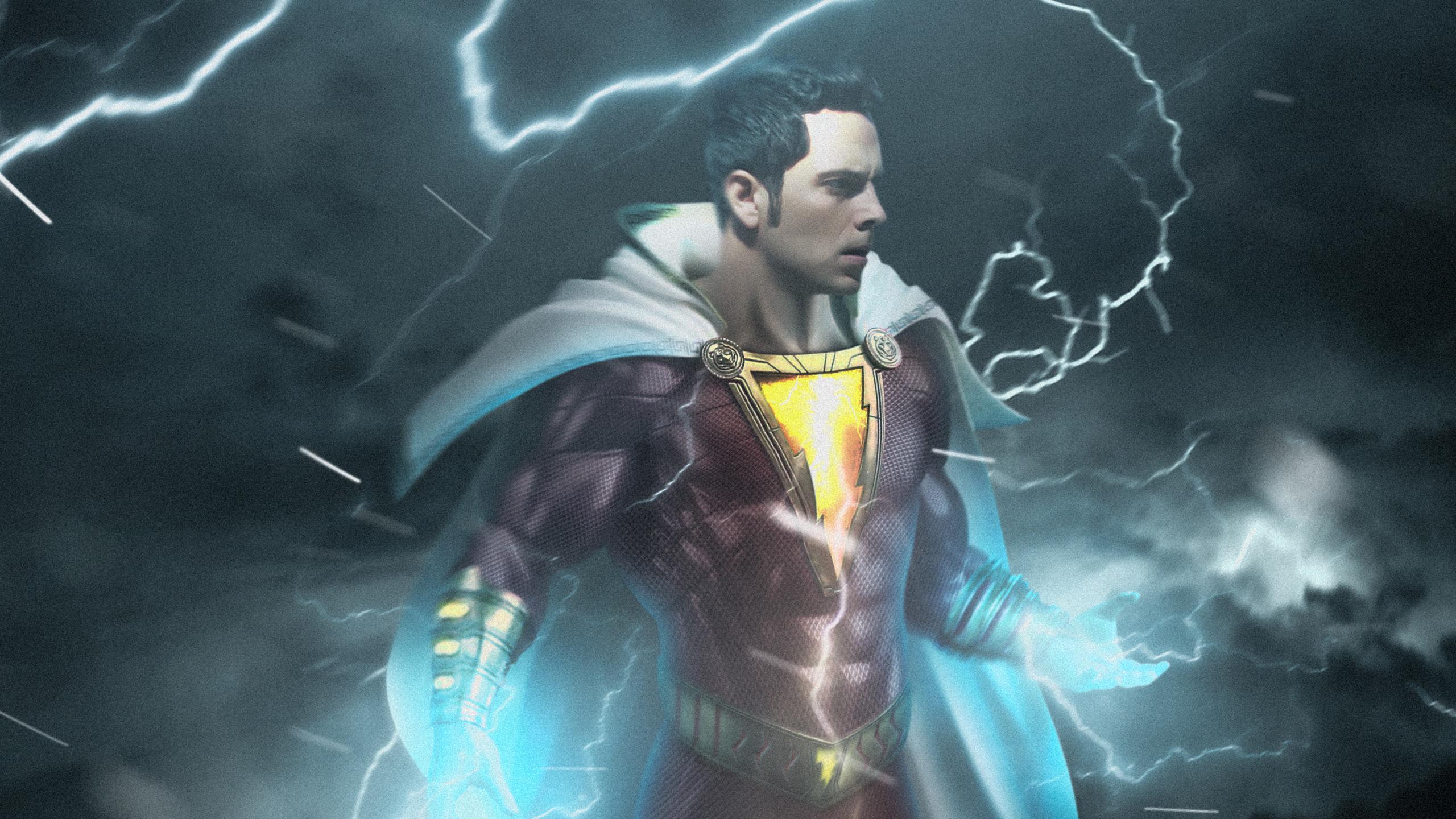 2560x1440 Shazam Fan Art Wallpaper Movie Concept Art