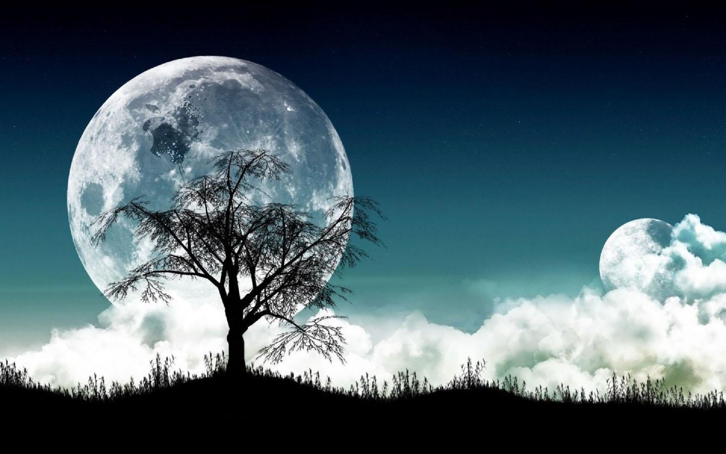1440x900 Moon Light Image HD HD Wallpaper