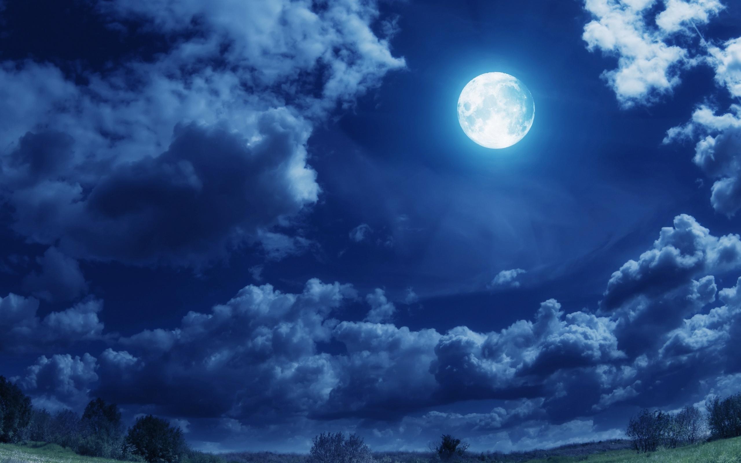 2560x1600 Moonlight Night HD wallpaper
